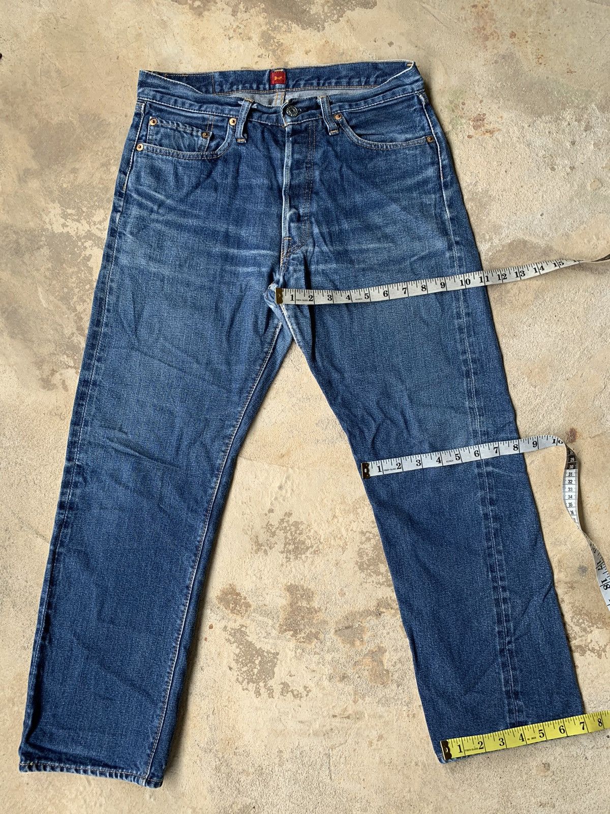Japanese Brand × RESOLUTE Resolute lot 710 Selvedge Distressed Denim Size US 33 - 9 Thumbnail