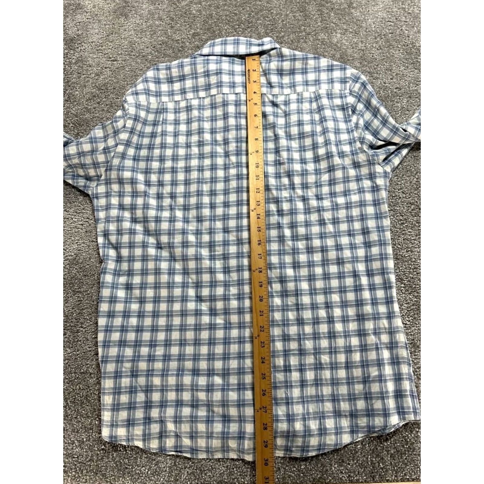Rodd & Gunn Rodd & Gunn Sports Fit Shirt Mens Large White Plaid Cotton Button Front Size US L / EU 52-54 / 3 - 4 Thumbnail