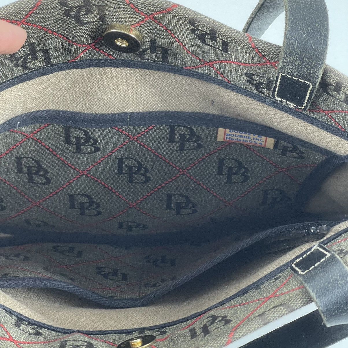 Dooney & Bourke Dooney And Bourke Leather And Canvas Crossbody Signature Size ONE SIZE - 5 Thumbnail