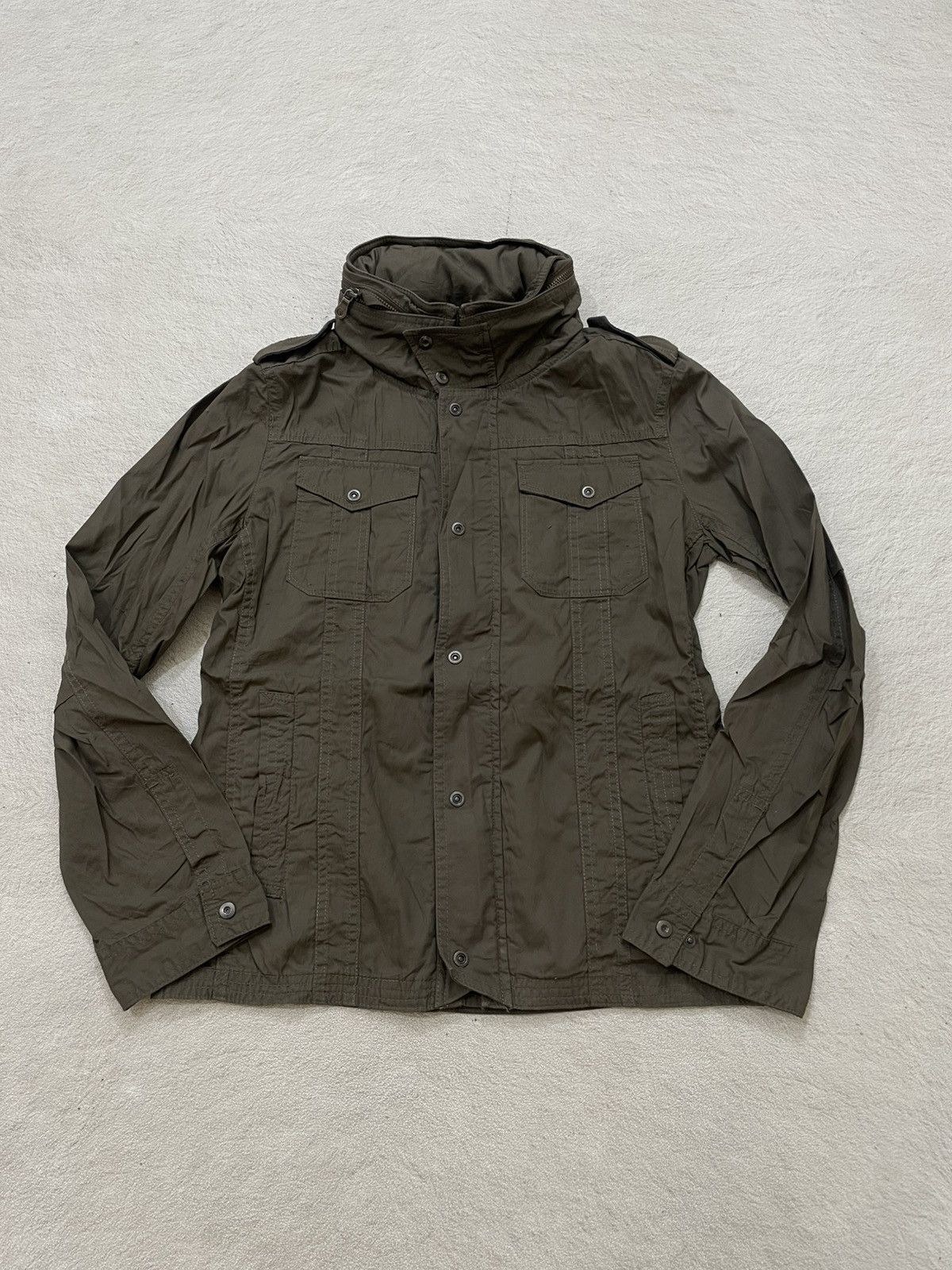 Nicole Club Nicole Club Military Utility Jacket Olive Multi Pocket Y2K Size US M / EU 48-50 / 2 - 2 Thumbnail