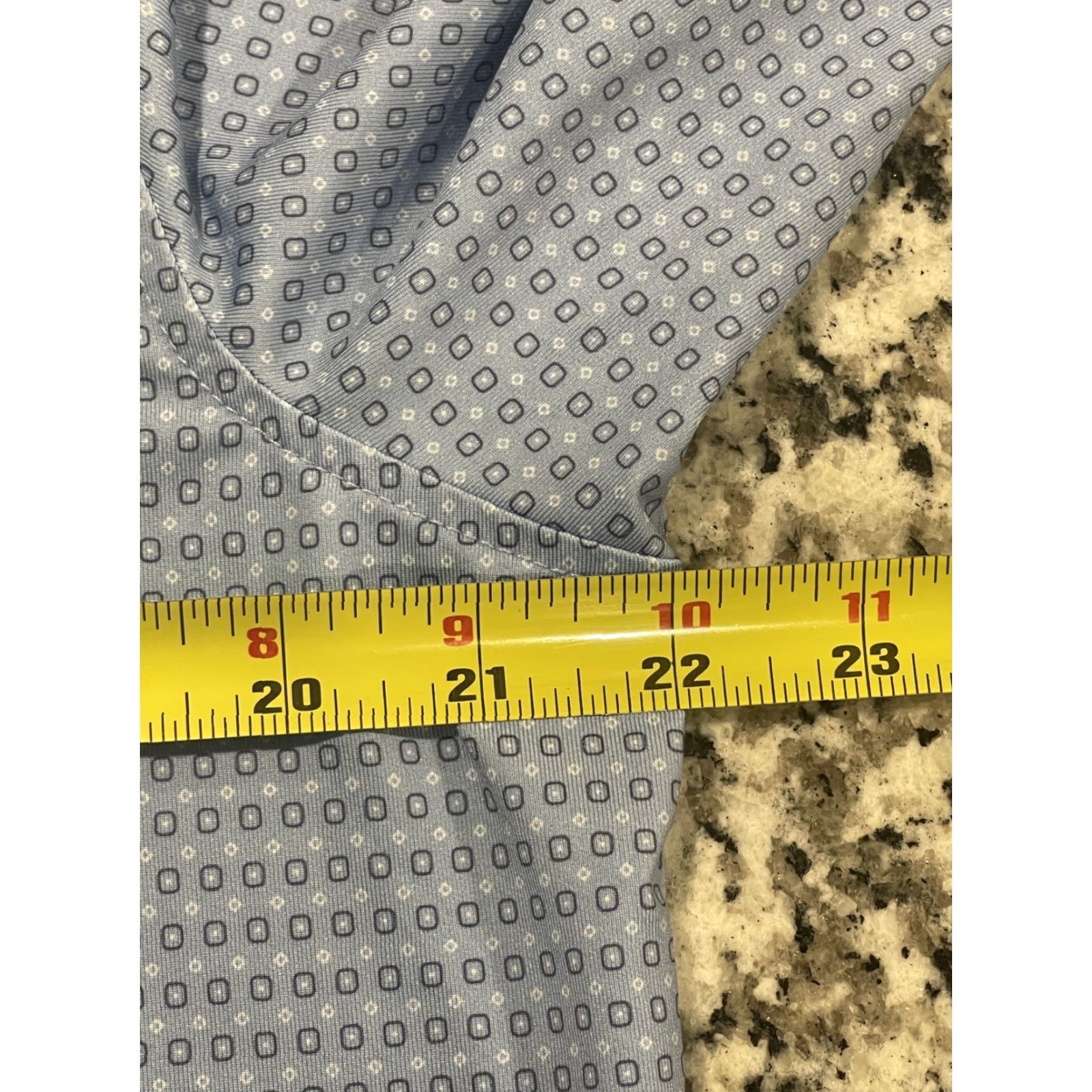 Vintage Greyson Polo Shirt Men Medium Blue Geometric Short Sleeve Performance Golf Shirt Size US M / EU 48-50 / 2 - 5 Thumbnail