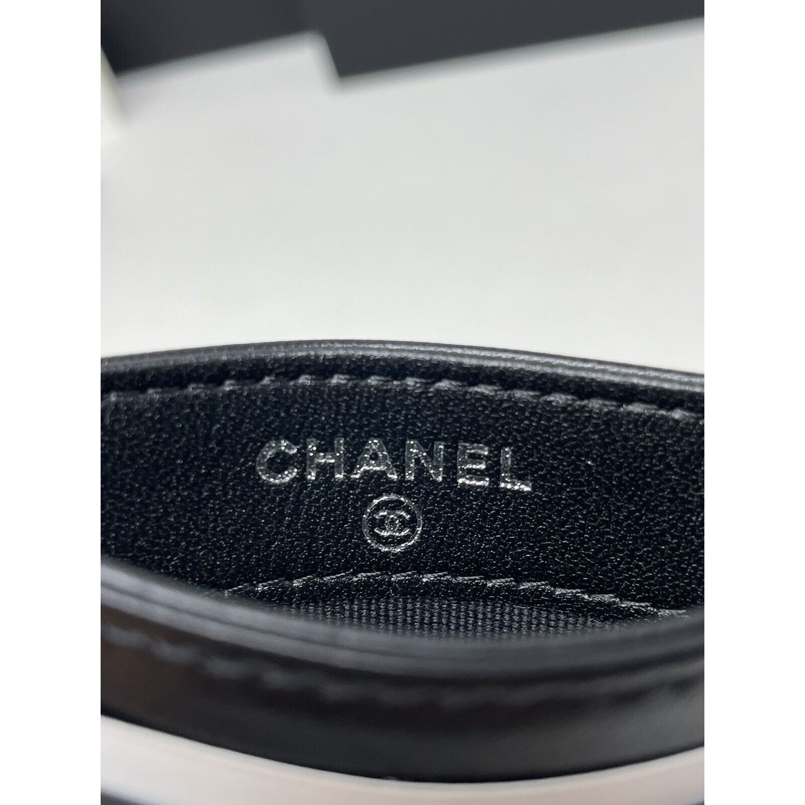 Chanel Chanel Classic Flat So Black Card Holder Lambskin Leather24S Size ONE SIZE - 9 Thumbnail