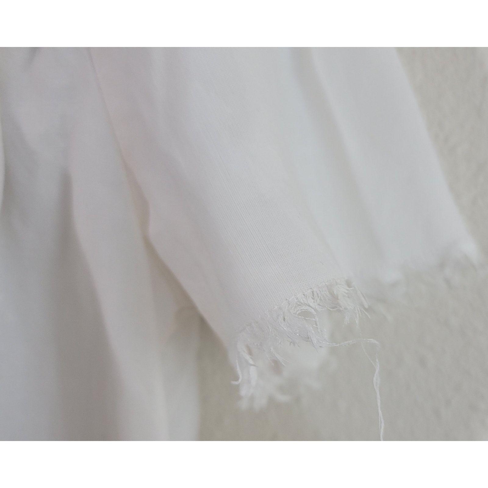 Other Cloth & Stone Anthropologie Cream Off The Shoulder Frayed S Size S / US 4 / IT 40 - 3 Thumbnail