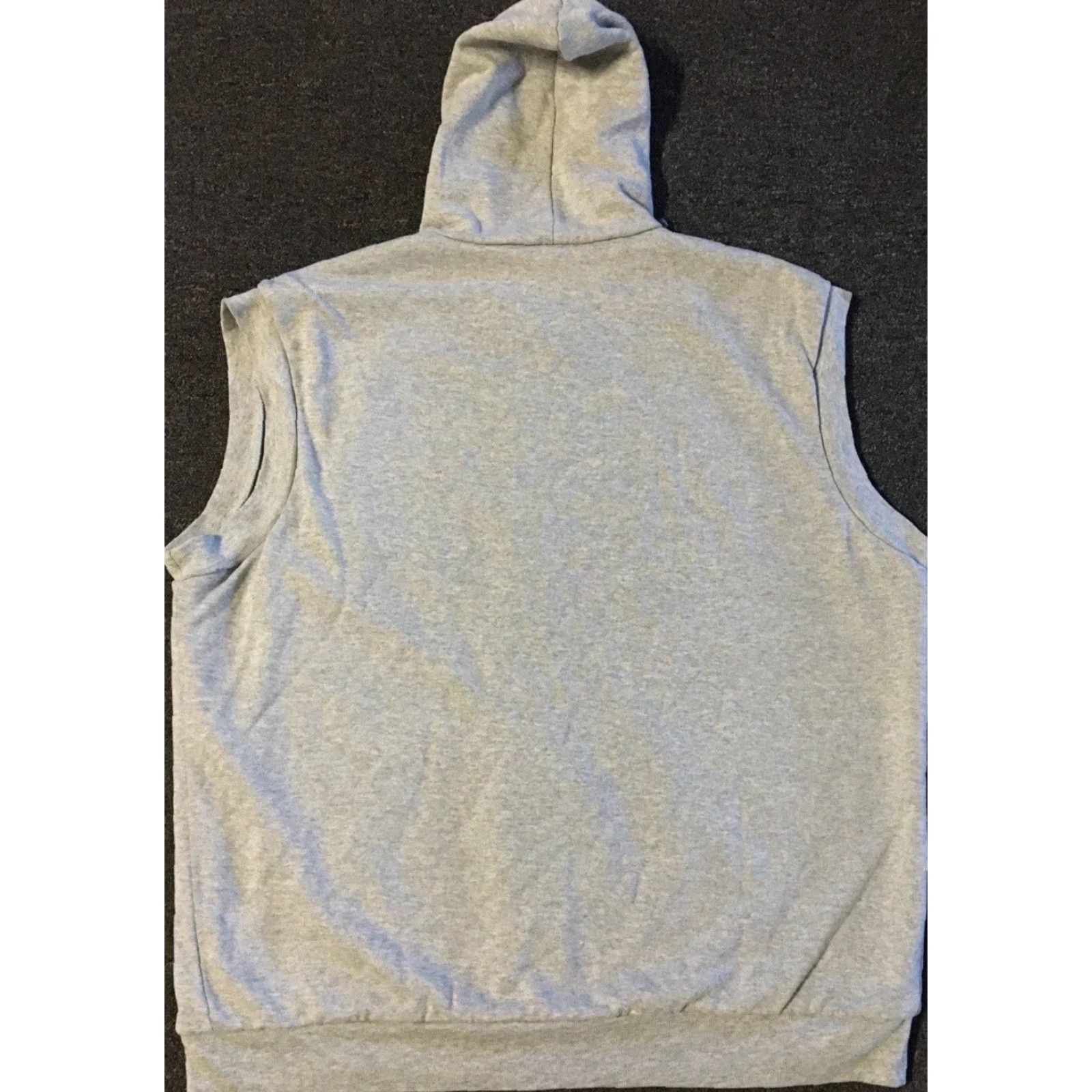 Vintage VINTAGE 90s Thermal Waffle Zip Hoodie Vest XL USA Grunge Skate Surf Punk Biker 80s Sweatshirt Mens Gray Faded USA Zip Full Zip Thermal Sized XL Size US XL / EU 56 / 4 - 2 Thumbnail
