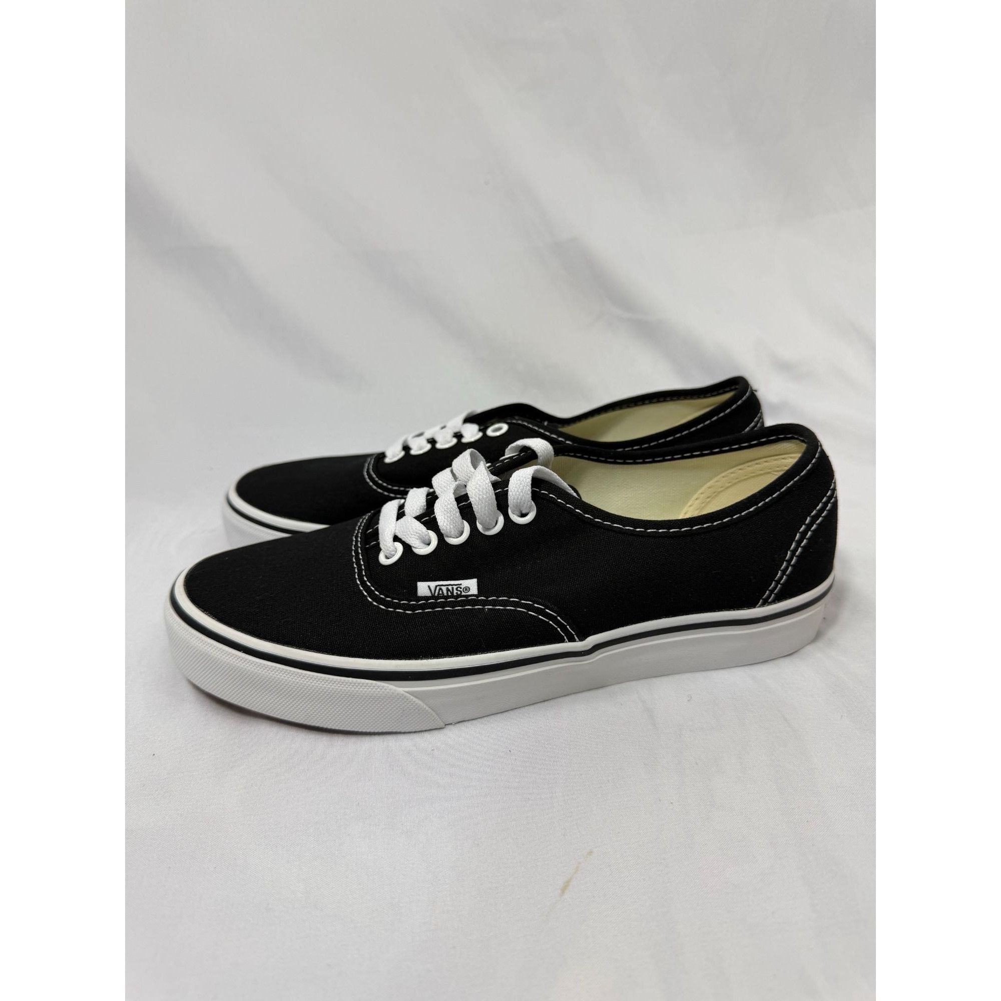 Vans Vans Authentic Black White Canvas Sneakers Women 8 Men 6.5 C Size US 8 / IT 38 - 5 Thumbnail