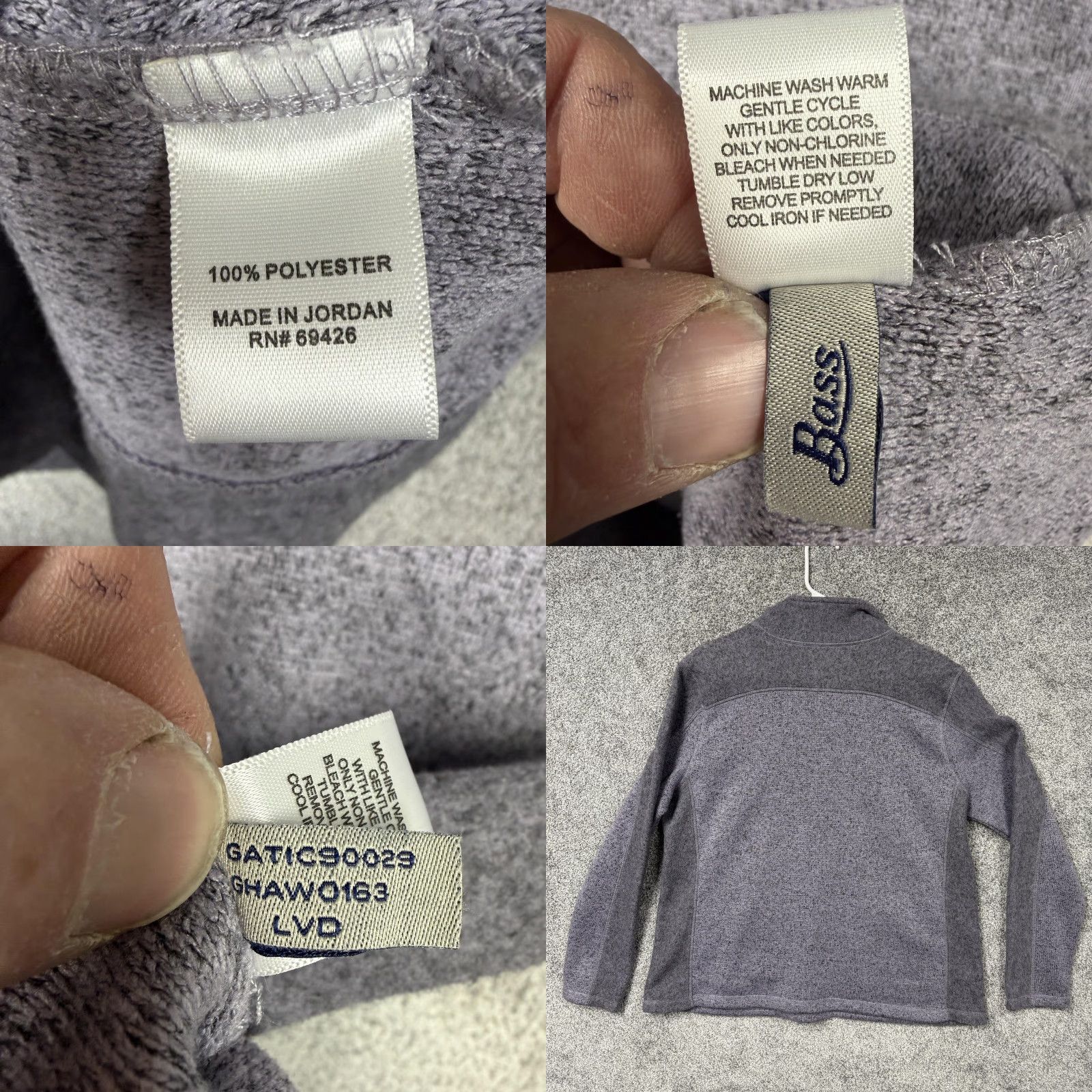 Vintage G.H. Bass & Co Sweatshirt Mens XL Purple 1/4 Zip Fleece Pullover Raglan Pocket Mock Neck Outdoor Preppy Fall Winter Size US XL / EU 56 / 4 - 8 Thumbnail