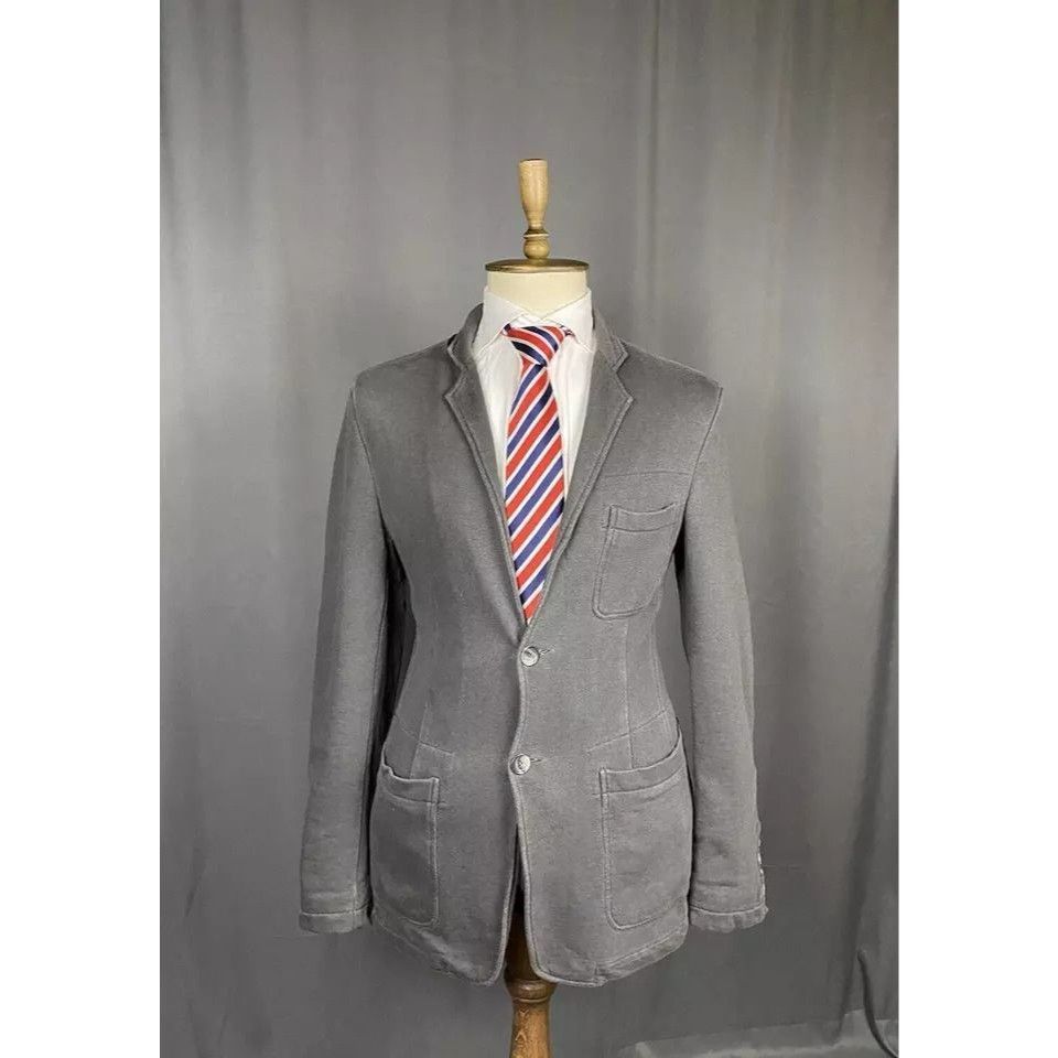 Dolce & Gabbana Dolce&Gabbana Men's Gray Summer Blazer Sportcoat Jacket Size Size 46R - 1 Thumbnail