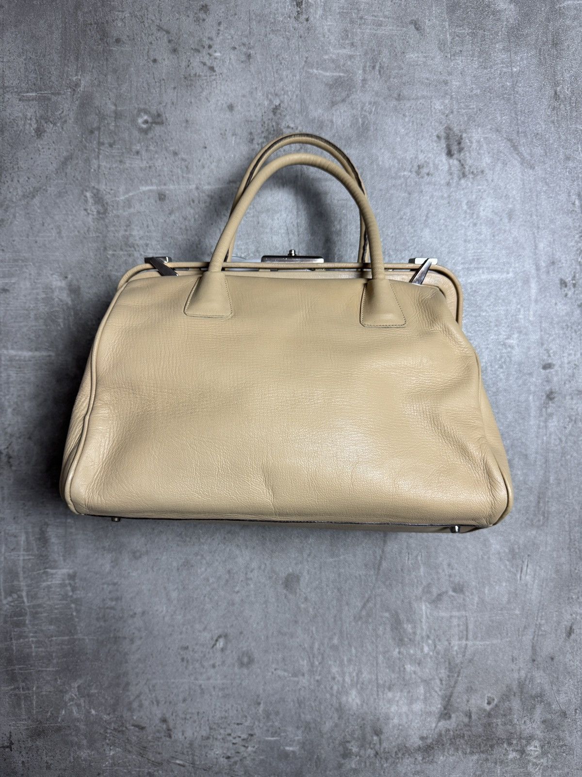 Prada Prada Vintage Beige Doctor Style Bag Size ONE SIZE - 2 Thumbnail