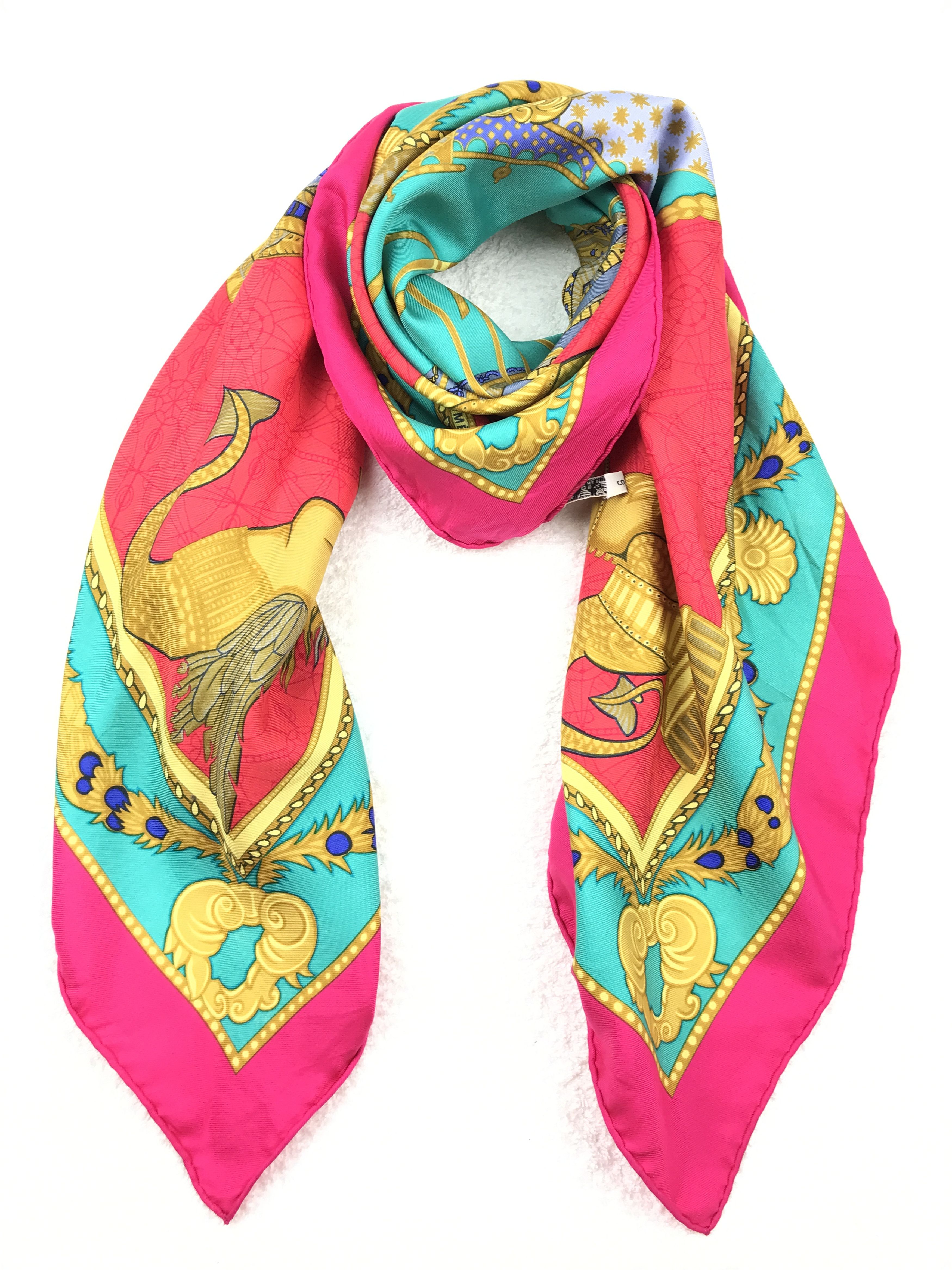 Hermes × Vintage Vintage Hermes Silk Scarf Size ONE SIZE - 6 Thumbnail