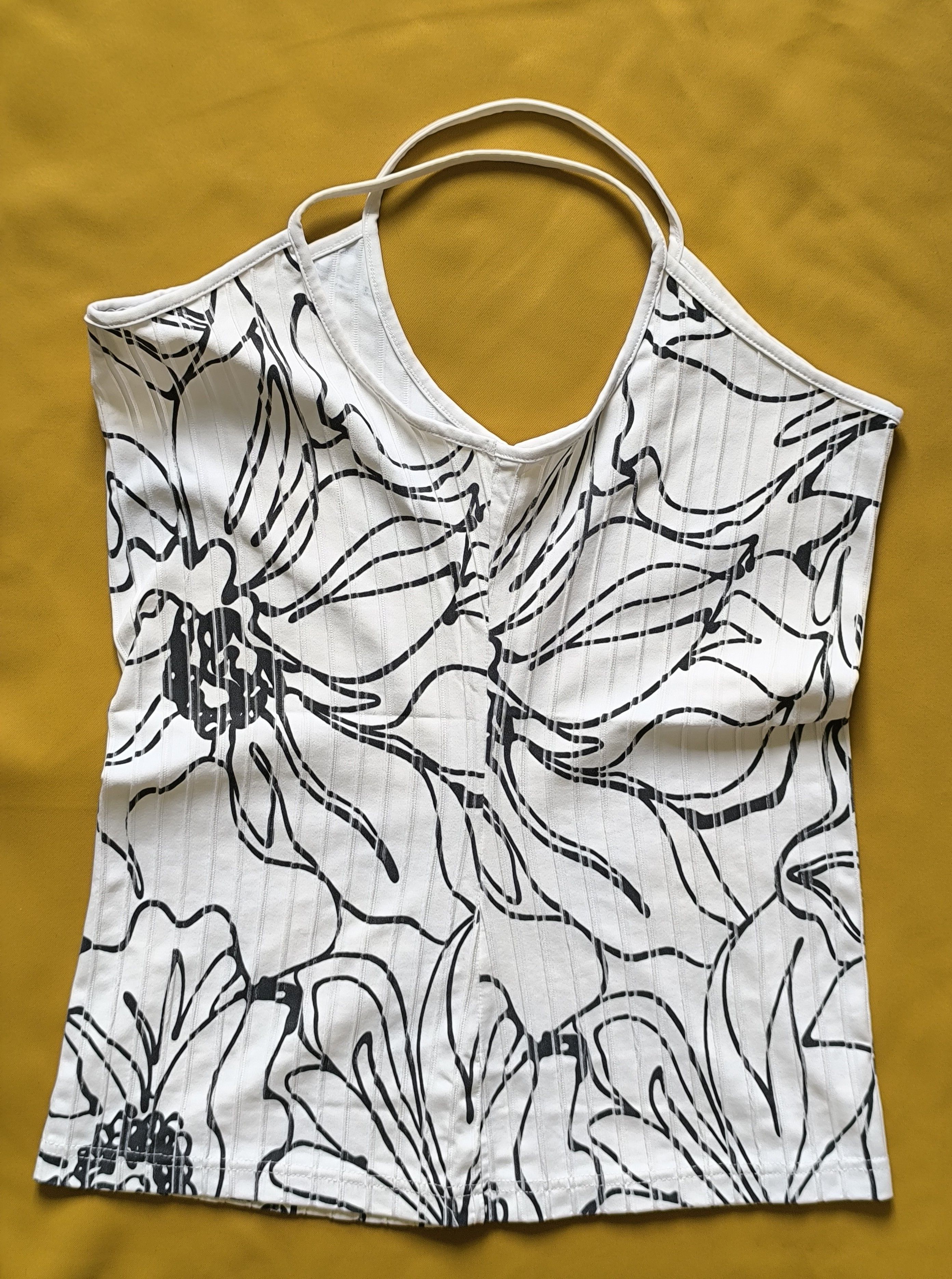 ANNE FONTAINE Anne Fontaine Paris White Black Floral Camisole Top – Size 3 Size S / US 4 / IT 40 - 13 Thumbnail