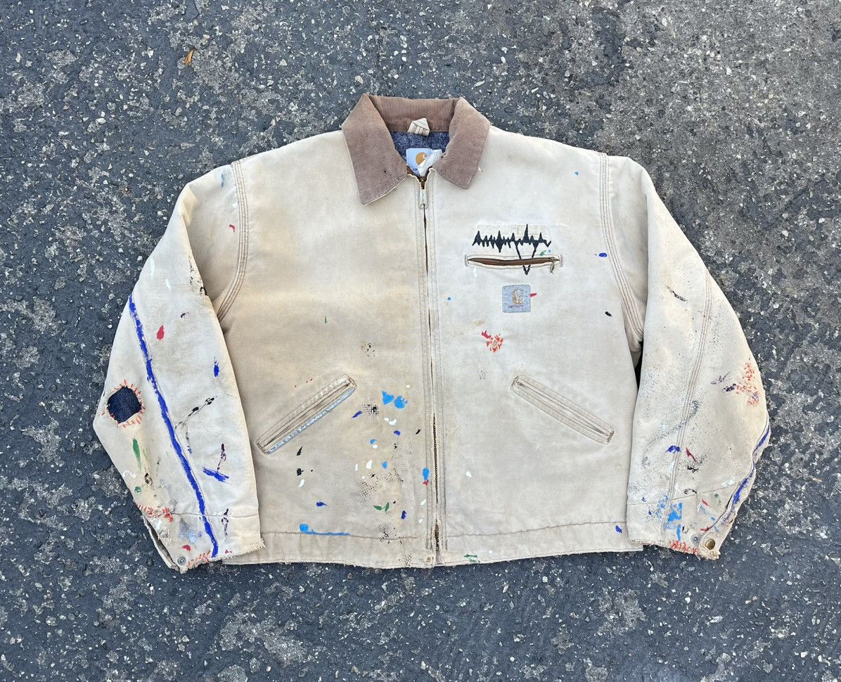 Carhartt Vintage Carhartt Detroit Jacket Thrashed Distressed