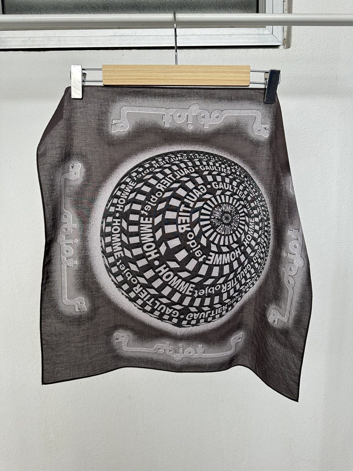 Jean Paul Gaultier 00's Gaultier Homme Object trompe l'oeil handkerchief Size ONE SIZE - 8 Thumbnail