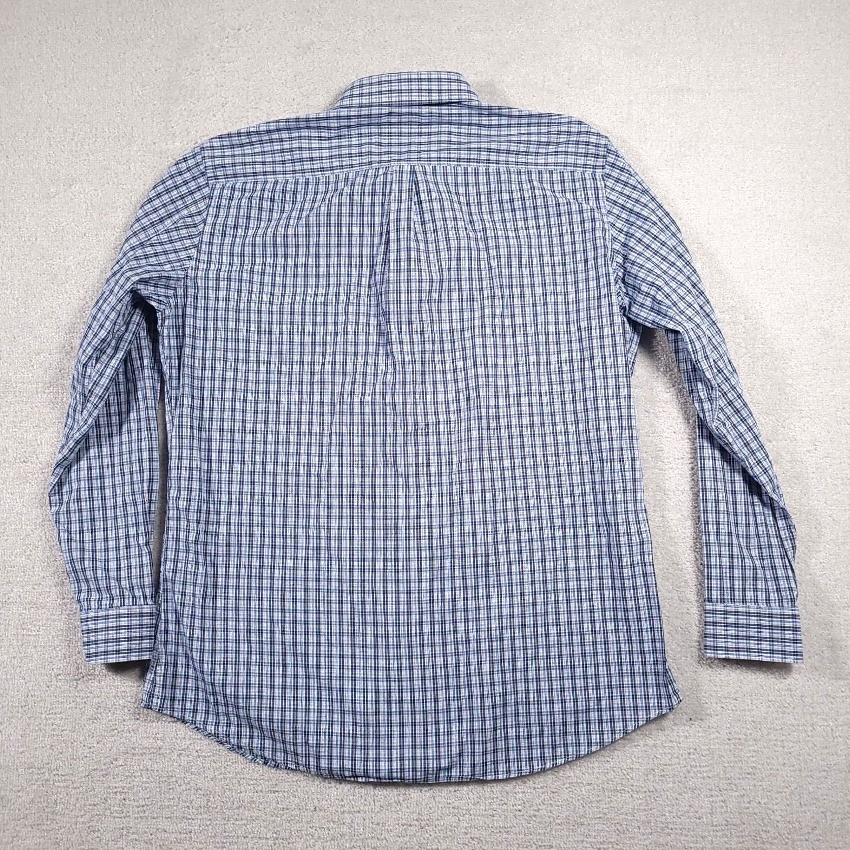 Apt. 9 Apt 9 Button Up Shirt Mens XLT Tall Blue Collared Check Pattern Long Sleeve Size US XL / EU 56 / 4 - 7 Thumbnail