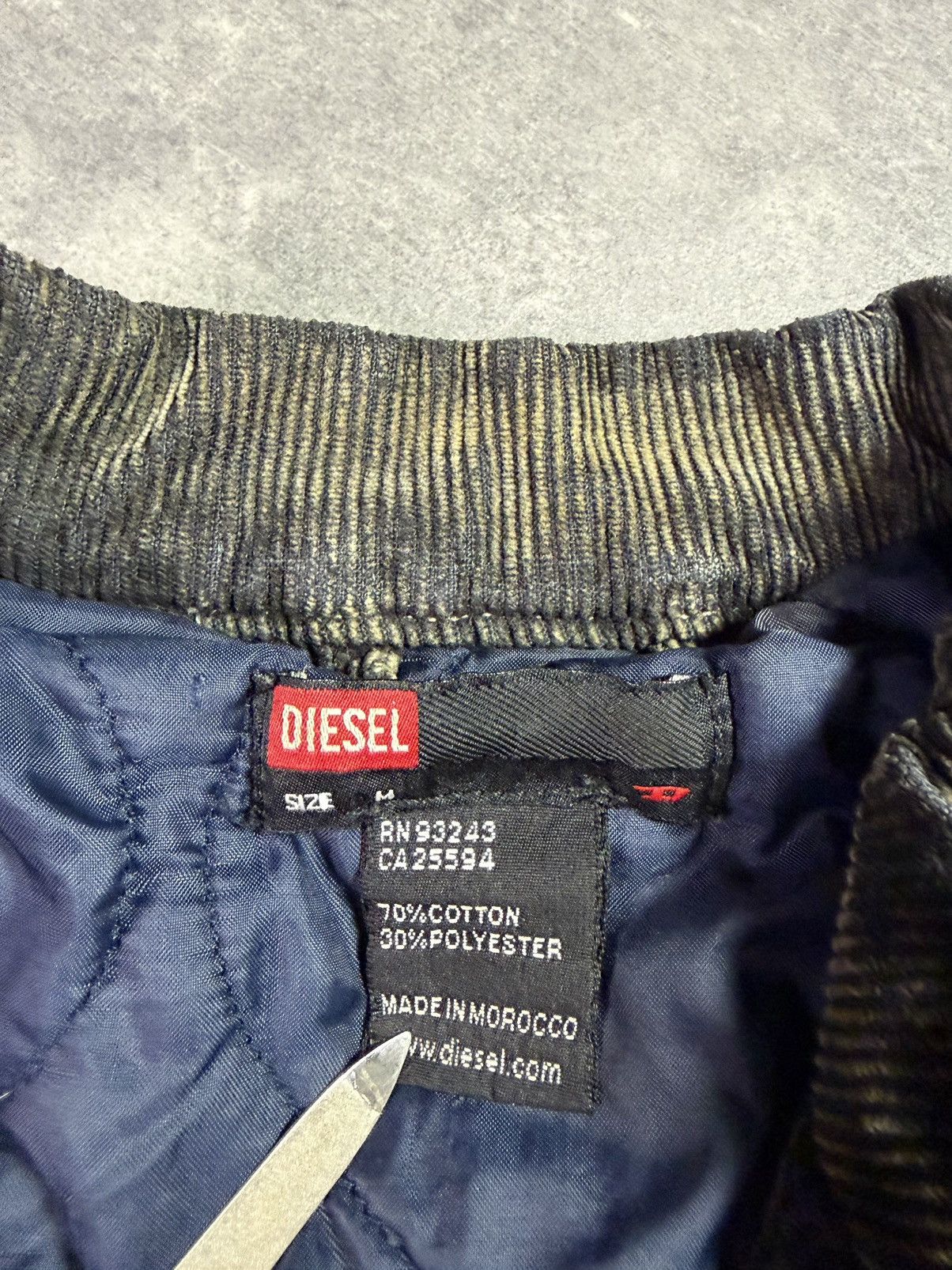 Diesel 00s Diesel Corduroy Racing Moto Cropped Denim Jacket M S Size M / US 6-8 / IT 42-44 - 11 Thumbnail