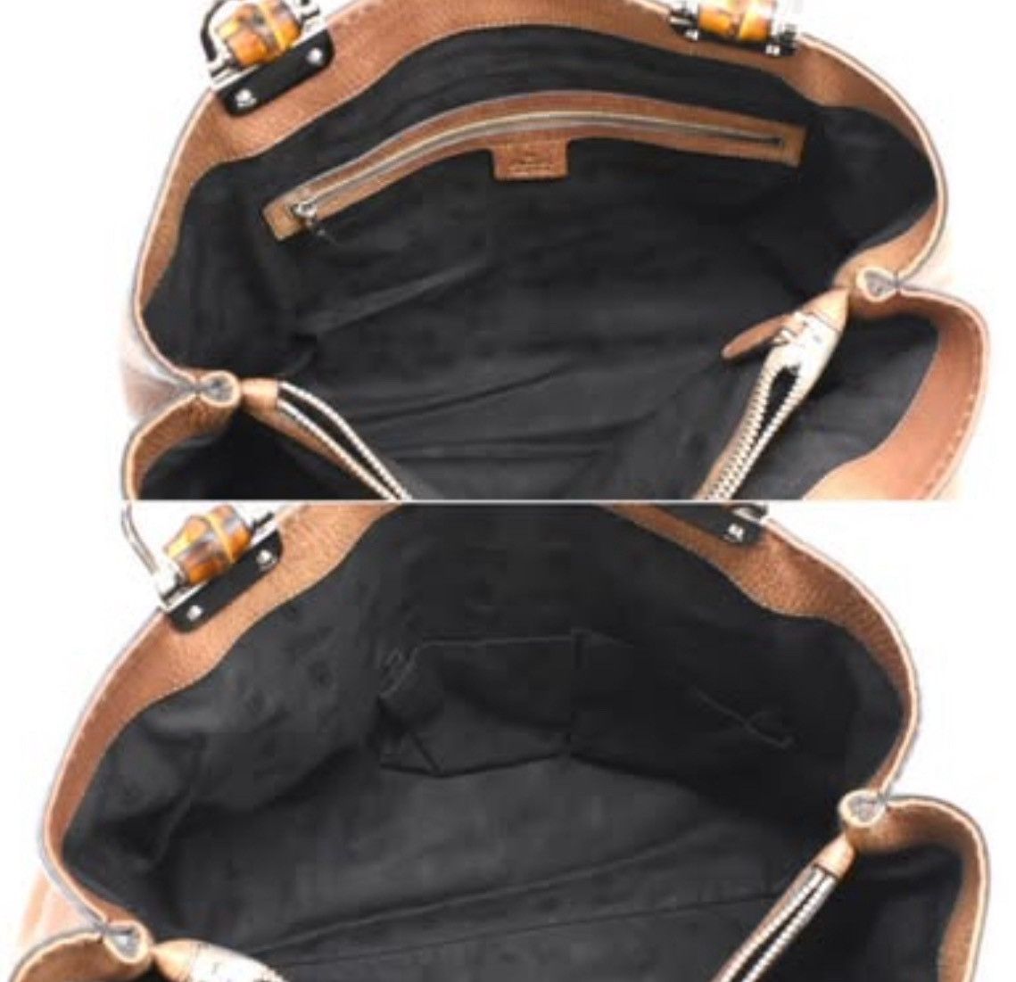 Gucci Gucci Brown Guccissma Bamboo Tote Bag Size ONE SIZE - 8 Thumbnail