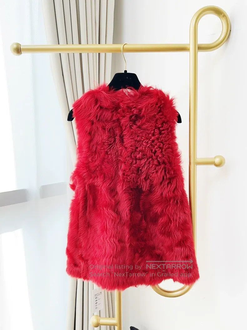 Fendi Fendi Red Size 36 Fur Vest Jacket Size 4XL / US 24-26 - 3 Thumbnail