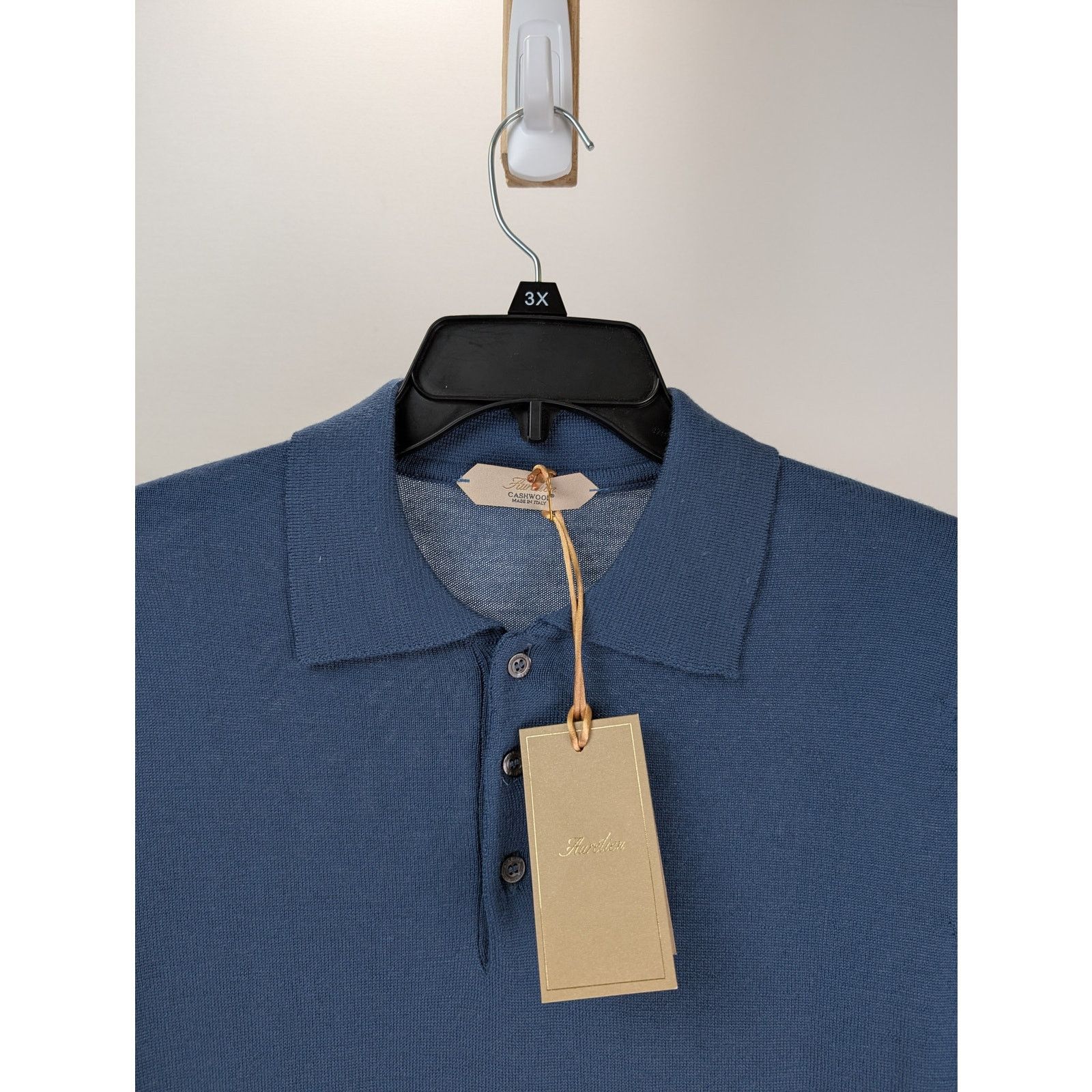 Other o1rshd1 CC20 Aurelien Cashwool Men's Polo Shirt in Petrol Size US M / EU 48-50 / 2 - 5 Thumbnail
