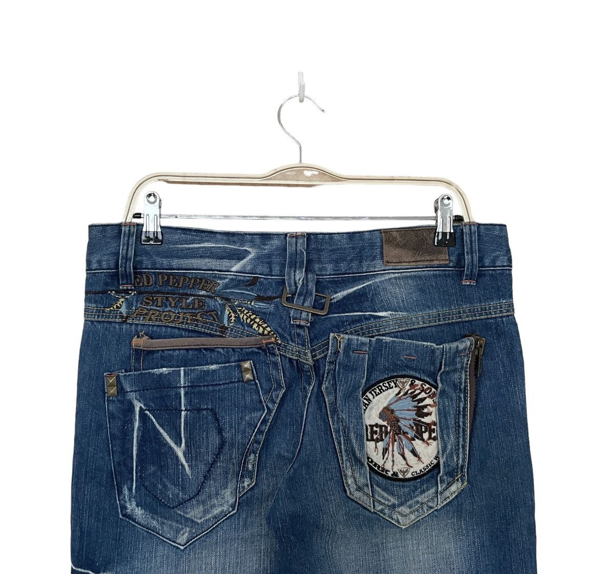 If Six Was Nine × Japanese Brand Vintage Japanese Brand Red Pepper Jeans 1990s Size US 31 - 7 Thumbnail