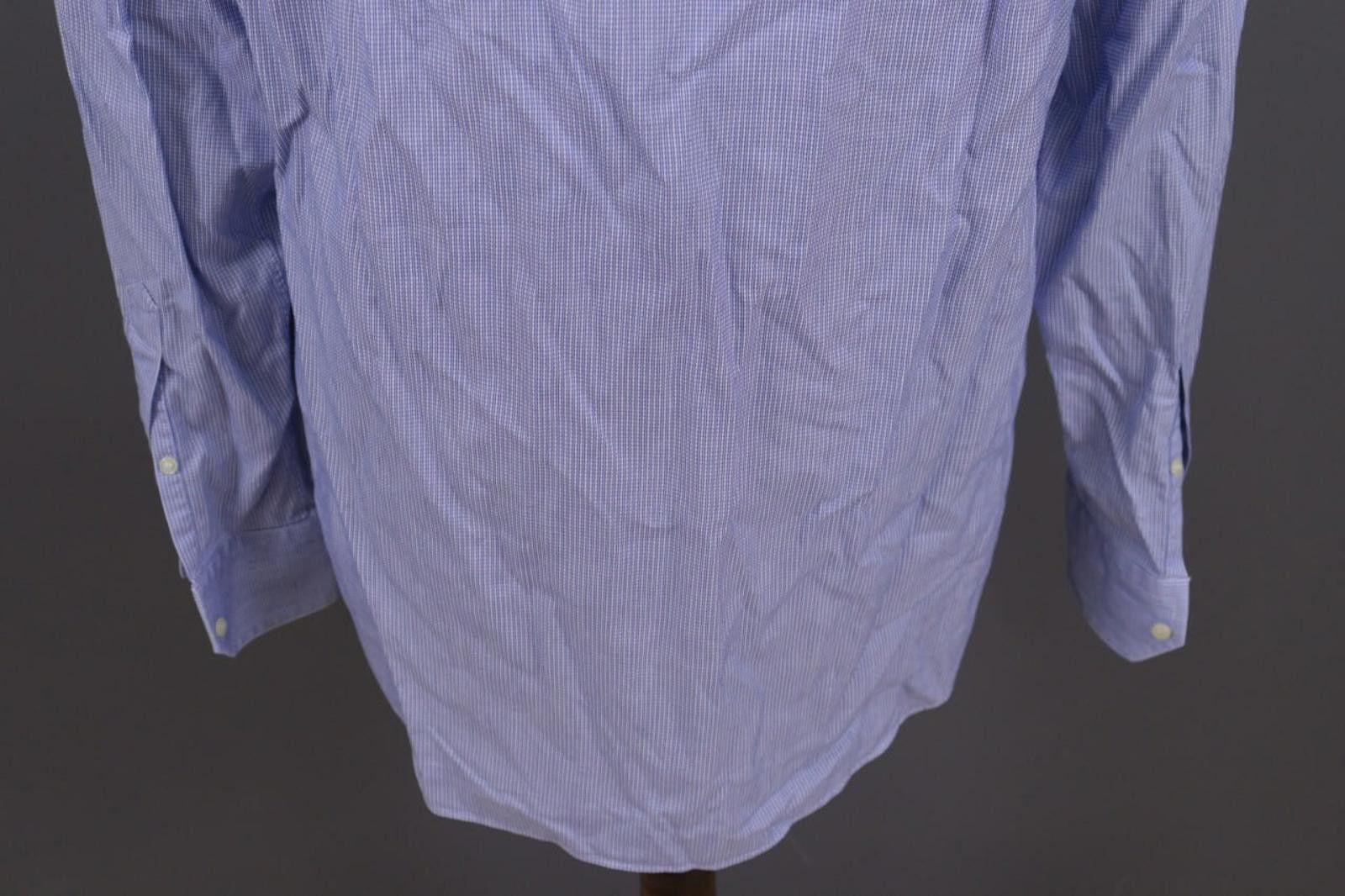 Designer Boggi Milano Tailored Fit Blue Button Down Shirt 41 / 16 Size US M / EU 48-50 / 2 - 11 Thumbnail