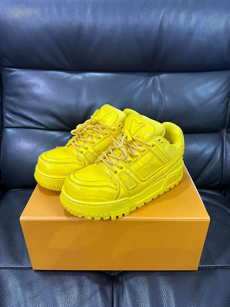 Louis Vuitton Trainer Maxi leather slip-resistant low-top