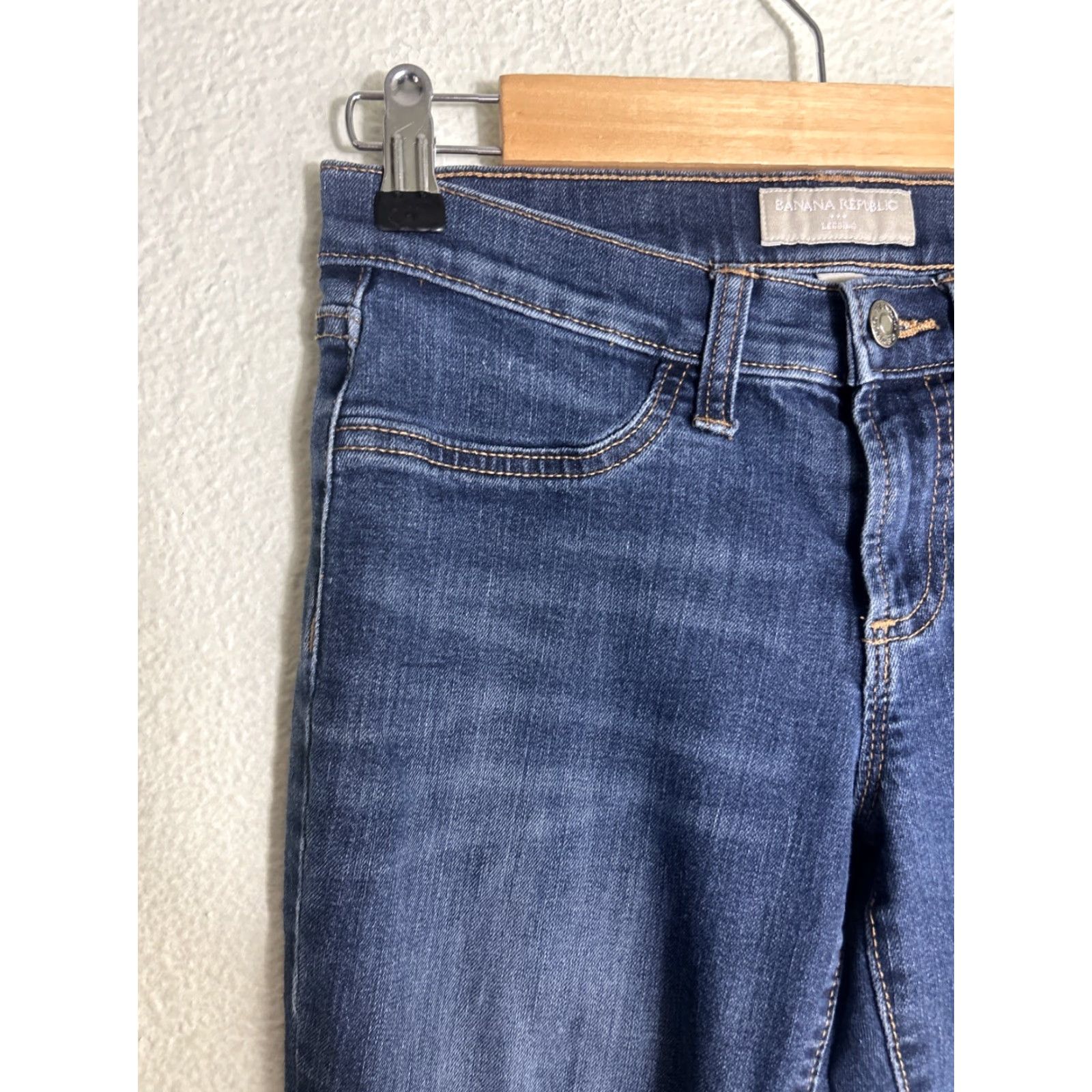 Banana Republic VINTAGE Banana Republic Jeans Jegging Denim Dark Wash 2 26x29 Women Mens? Size 26" / US 2 / IT 38 - 4 Thumbnail