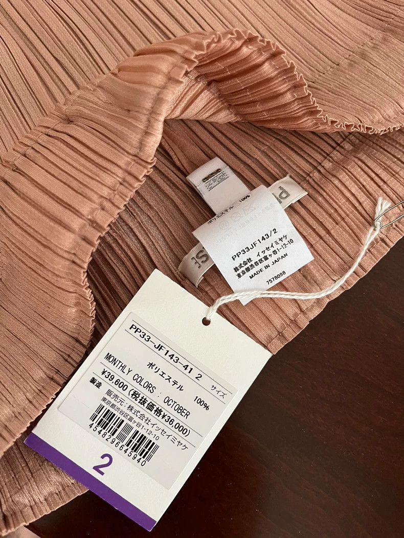 Issey Miyake Issey Miyake size:2 Light brown pleated trousers Size 32" / US 10 / IT 46 - 4 Thumbnail