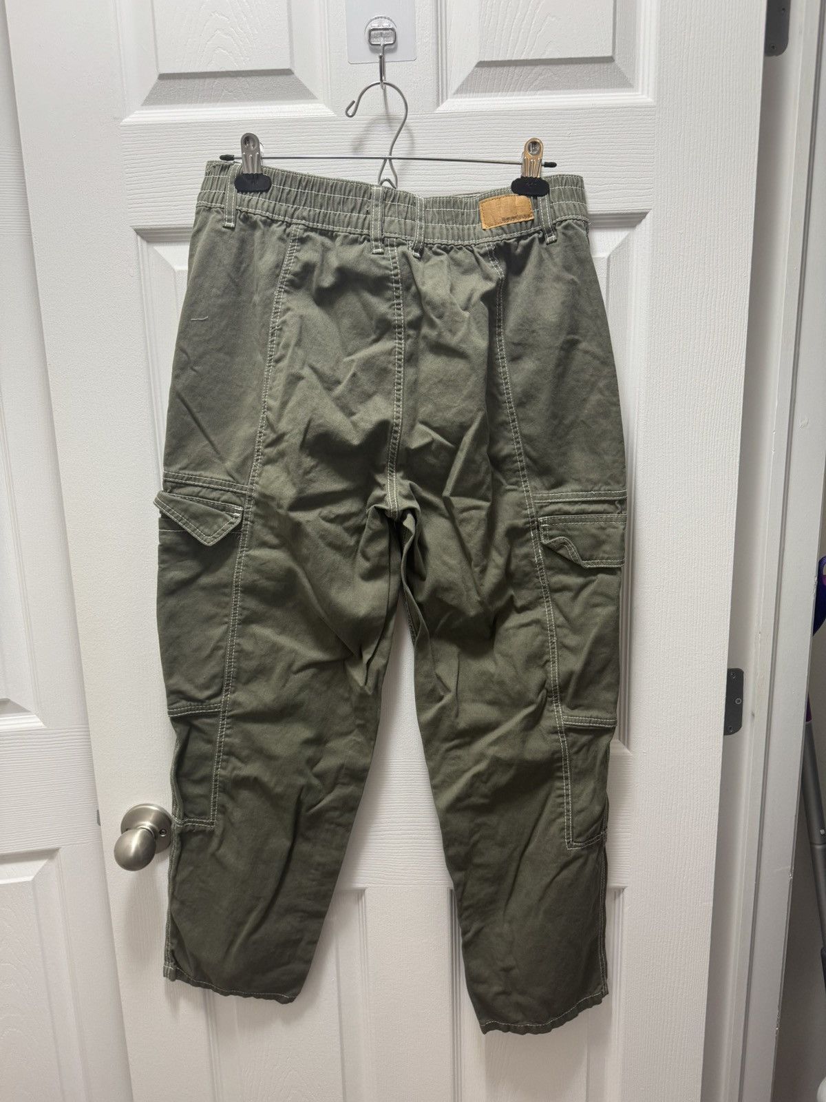 Vintage Bluenotes Cargo Stitch Pocket Military Green Pants Street Size US 32 / EU 48 - 3 Thumbnail