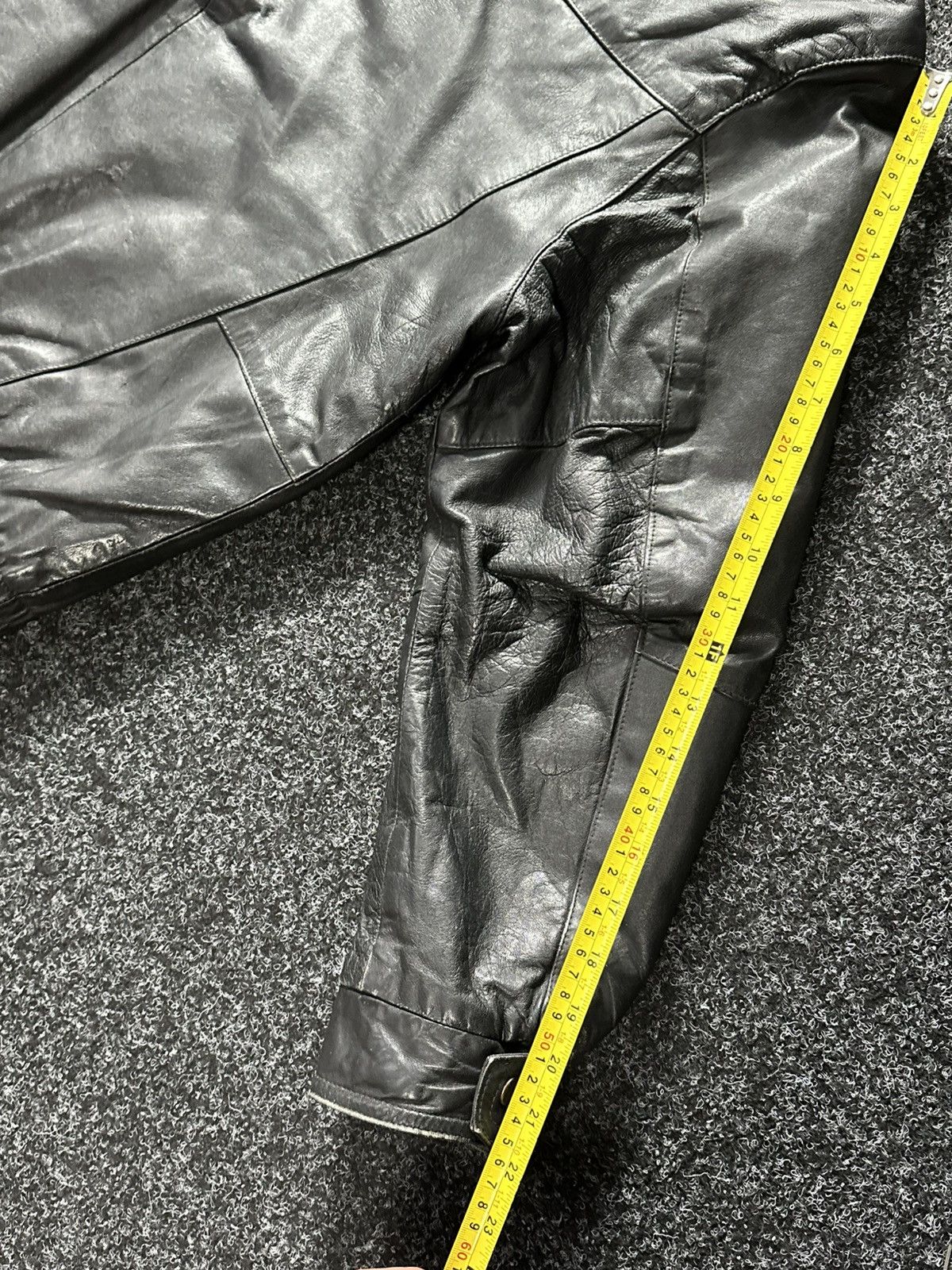 Vintage 🚨Vintage 90s Leather Biker Jacket-West Style Maison Margiela Size US S / EU 44-46 / 1 - 16 Thumbnail