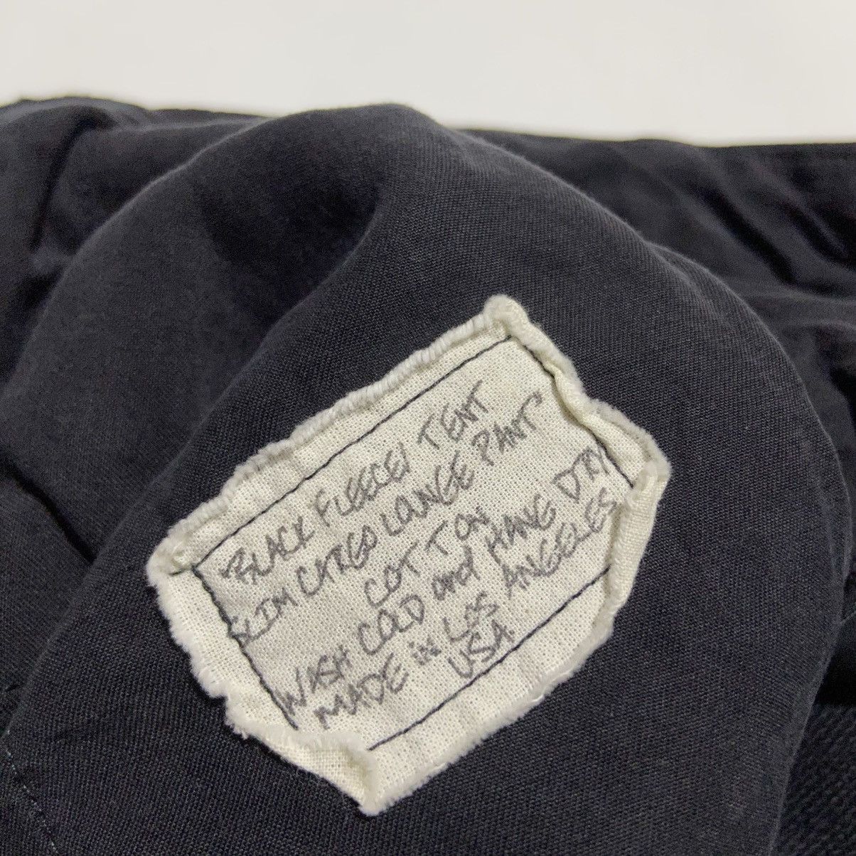 Greg Lauren SS17 Greg Lauren - Black Fleece/Tent Slim Cargo Lounge Pants Size US 36 / EU 52 - 8 Thumbnail