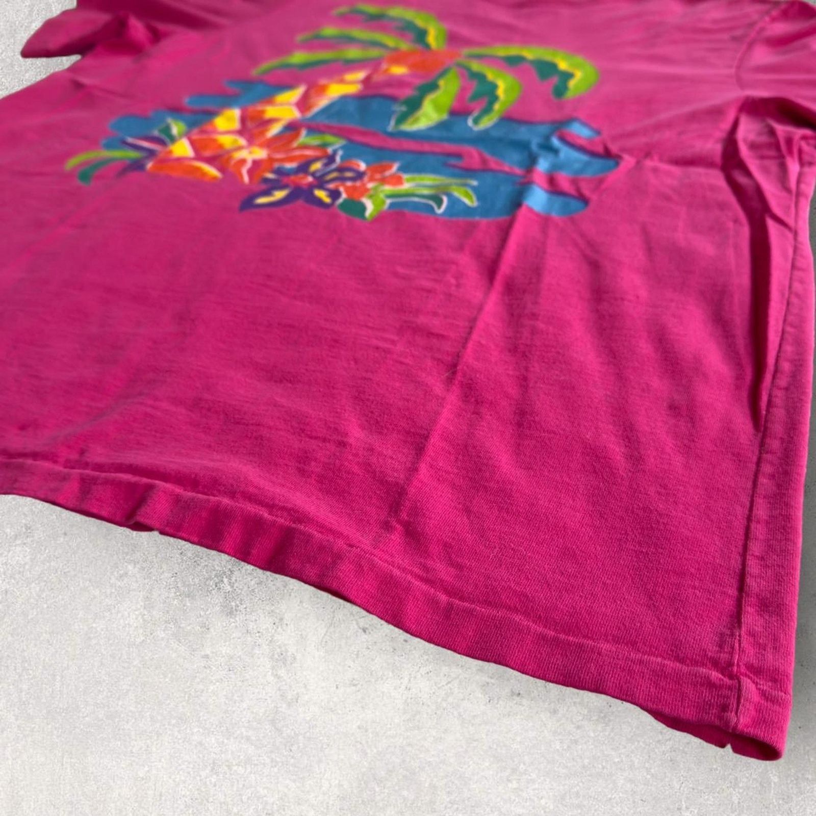Vintage Vintage Single Stitch Beach T-Shirt Size US XL / EU 56 / 4 - 4 Thumbnail