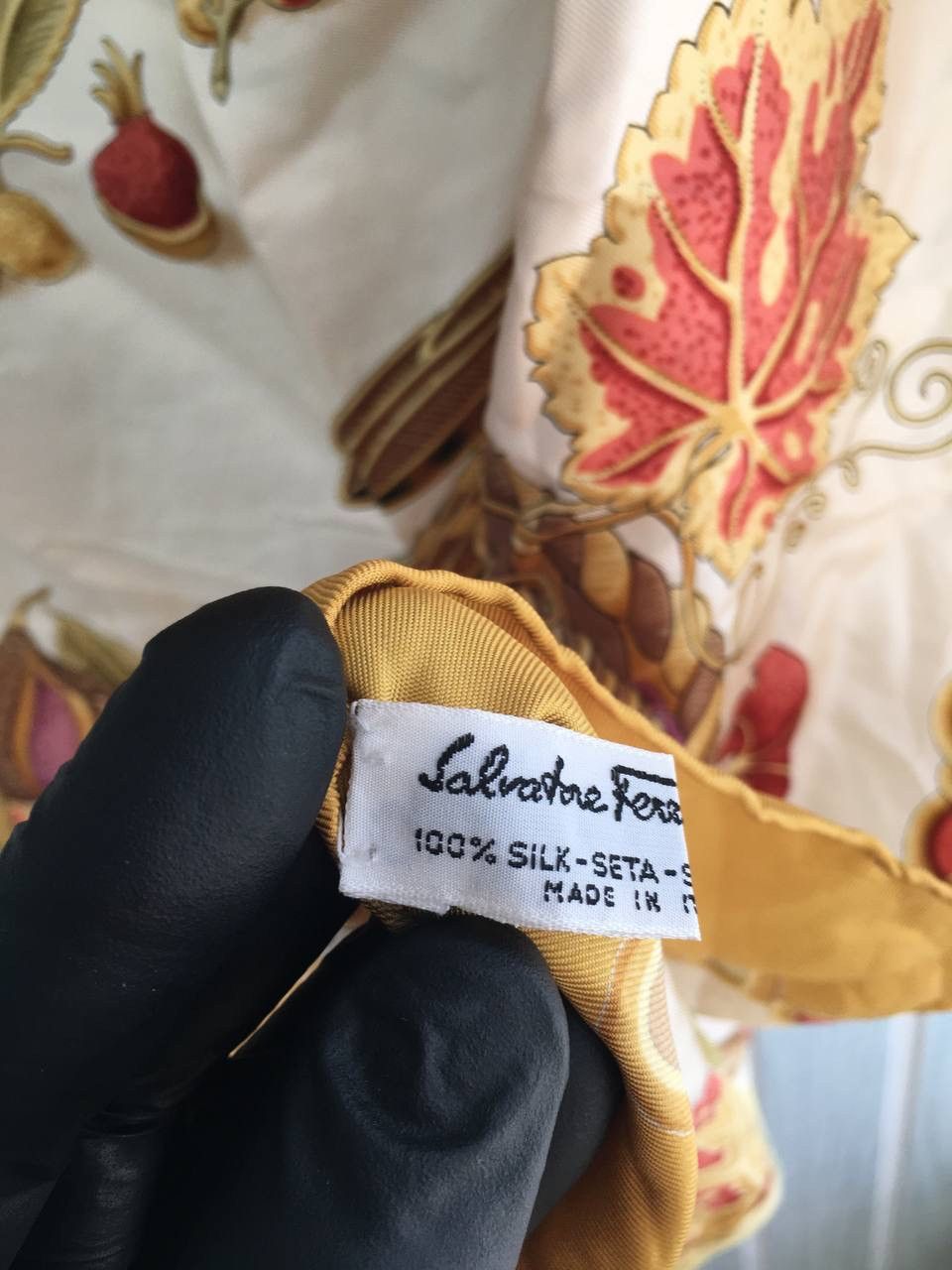 Salvatore Ferragamo Salvatore Ferragamo Animal Print Multicolour Silk Scarf Size ONE SIZE - 8 Thumbnail