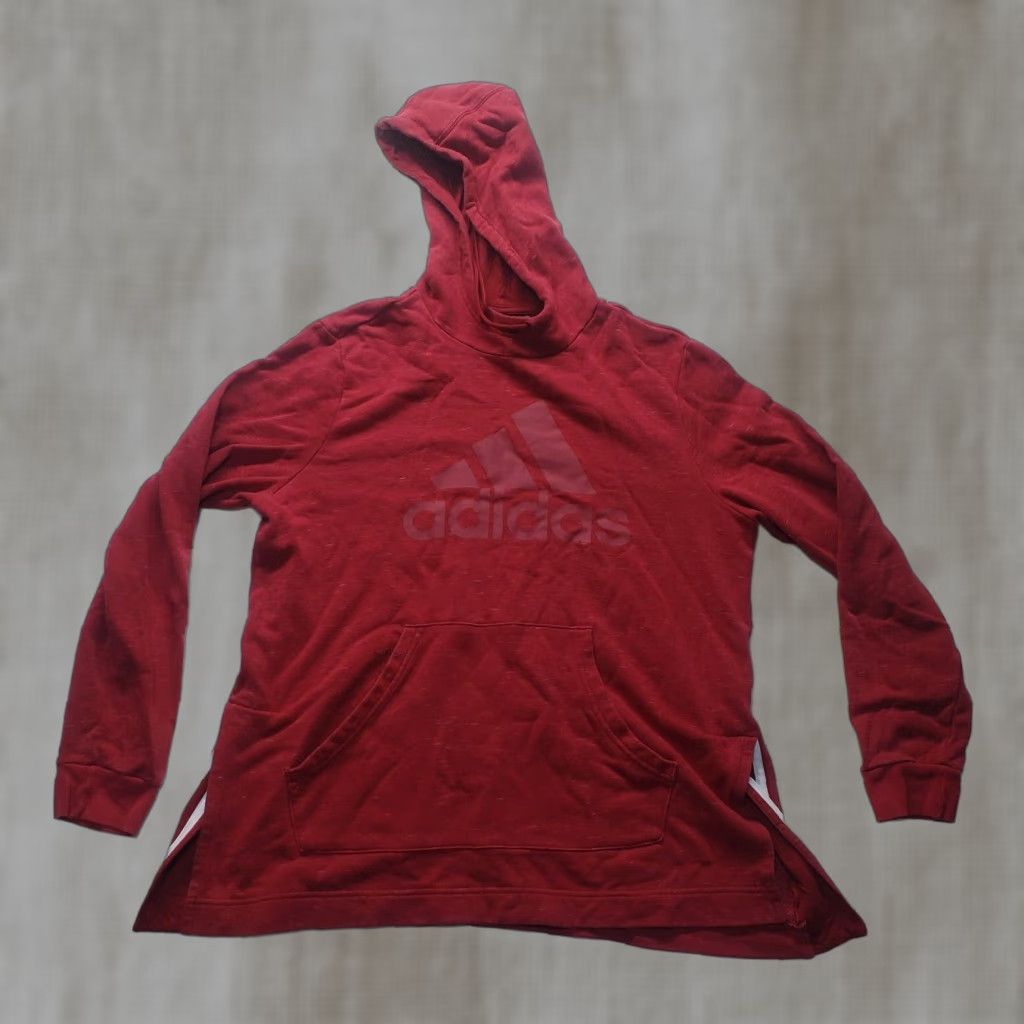 Adidas Adidas Hooded Jacket Women L Red Sweatshirt Logo Long Sleeve Large Size L / US 10 / IT 46 - 1 Thumbnail