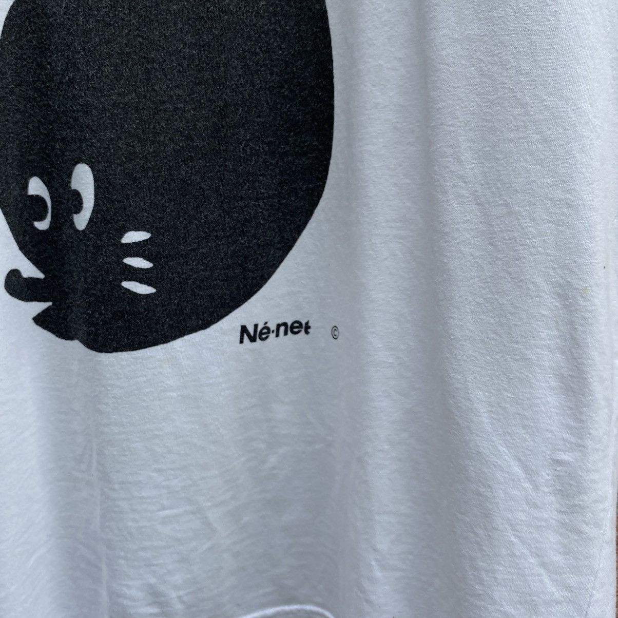 Ne-Net Ne-Net White T-shirt with Black Bunny Print Size US M / EU 48-50 / 2 - 6 Thumbnail