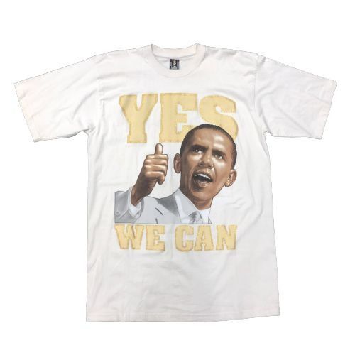 Vintage Slam Jeans Obama Yes We Can White T-Shirt - Size 2XL Size US XXL / EU 58 / 5 - 1 Thumbnail