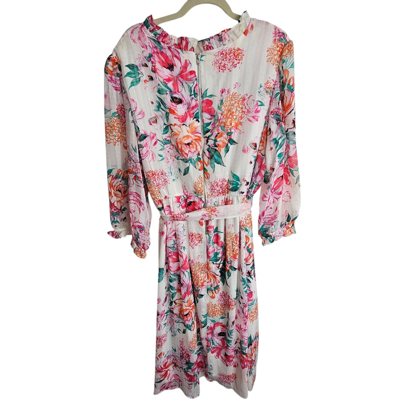 Maison Forte Maison Tara Womens Floral Mini Wrap Dress 18W Garden Party Size XXL / US 16-18 / IT 52-54 - 9 Thumbnail