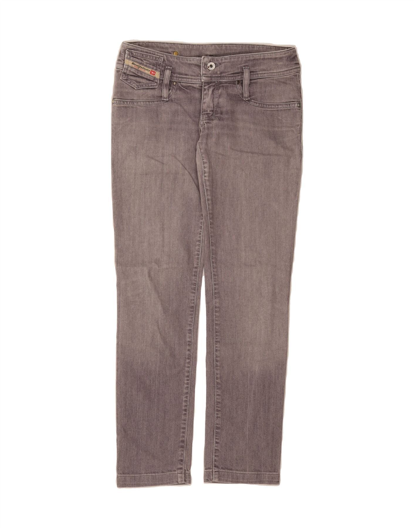 Diesel Womens Slim Jeans W27 L28 Grey Cotton Size 42" / US 20 - 1 Thumbnail