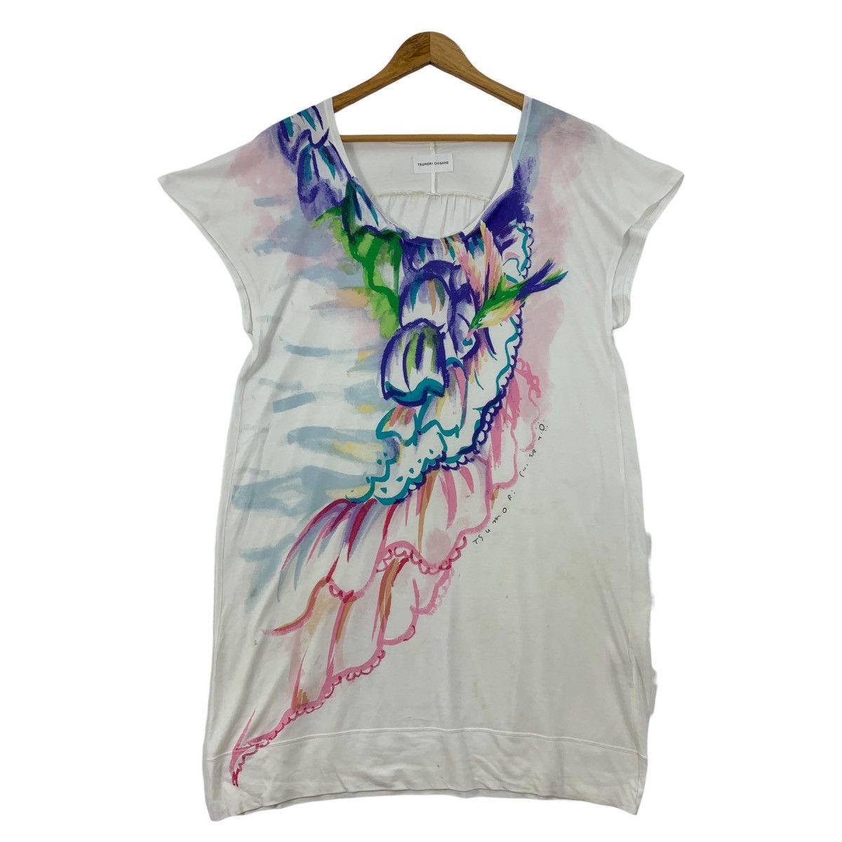 Issey Miyake × Japanese Brand TSUMORI CHISATO art Printed womens tee Size M / US 6-8 / IT 42-44 - 1 Thumbnail