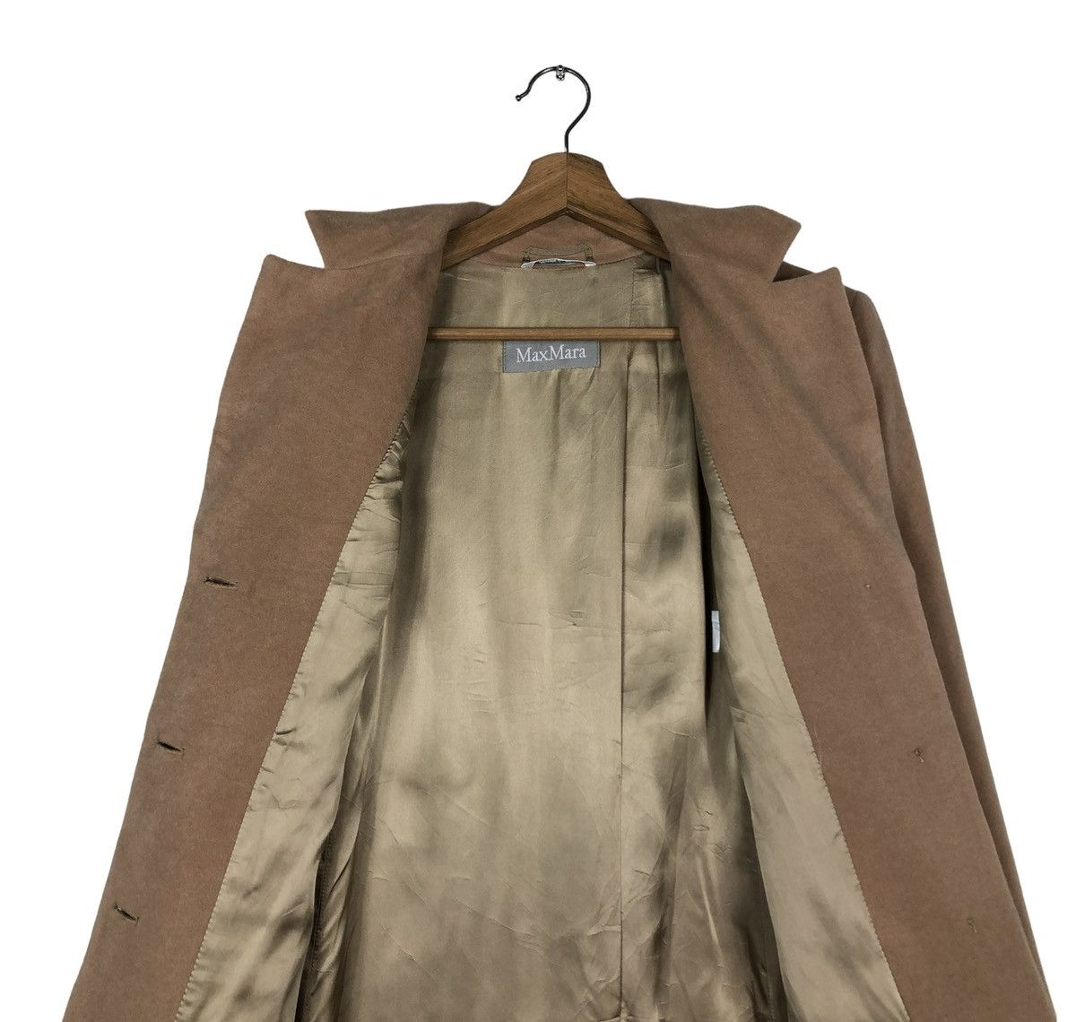 Japanese Brand 🔥VINTAGE LONG JACKET WOOL HERRINGBONE MAX MARA Size M / US 6-8 / IT 42-44 - 15 Thumbnail