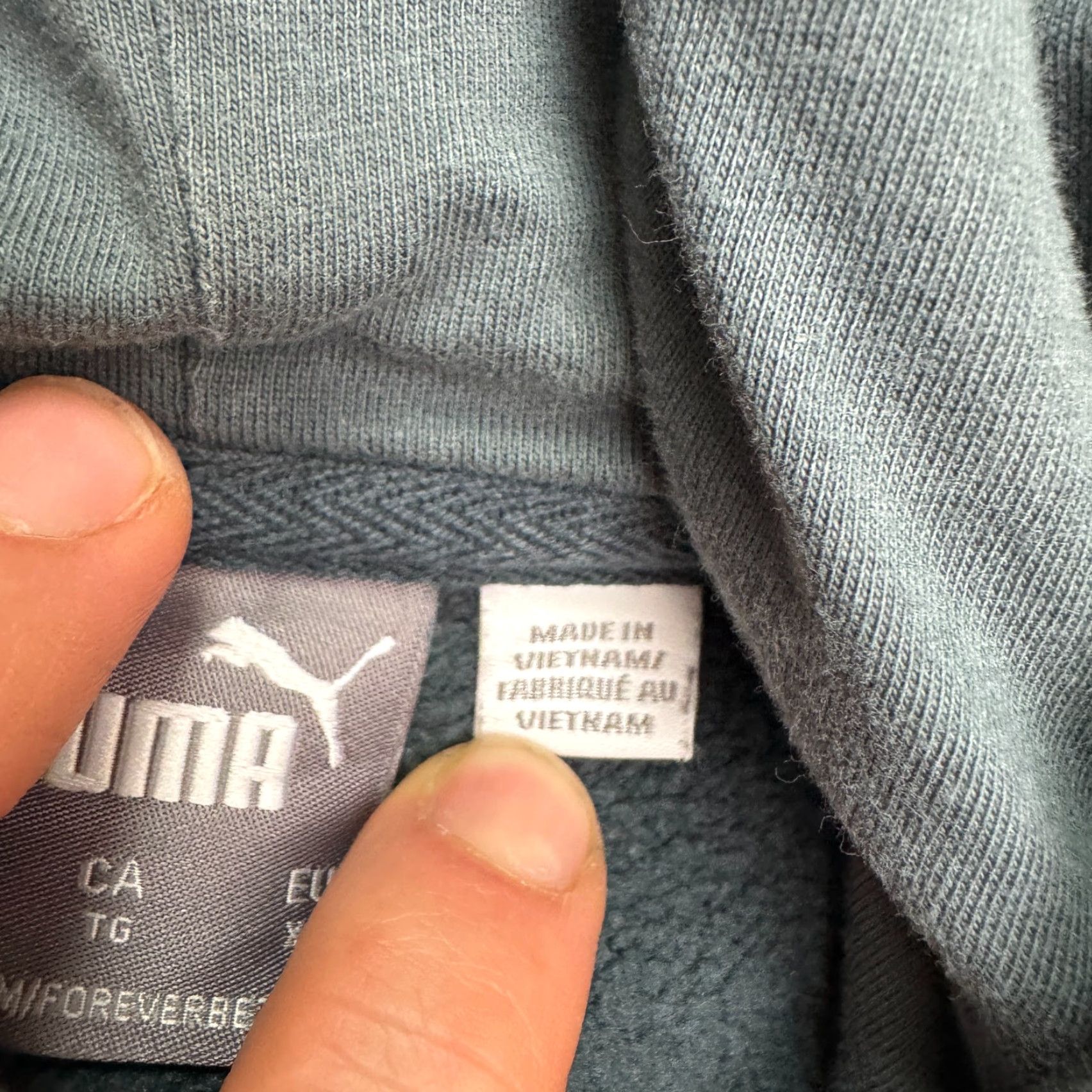 Puma Puma Way 1 Hoodie Pullover Sweatshirt Men XL Blue Embroidered Fleece Drawstring Hoodie Mens XL Blue Puma Way 1 Size US XL / EU 56 / 4 - 7 Thumbnail