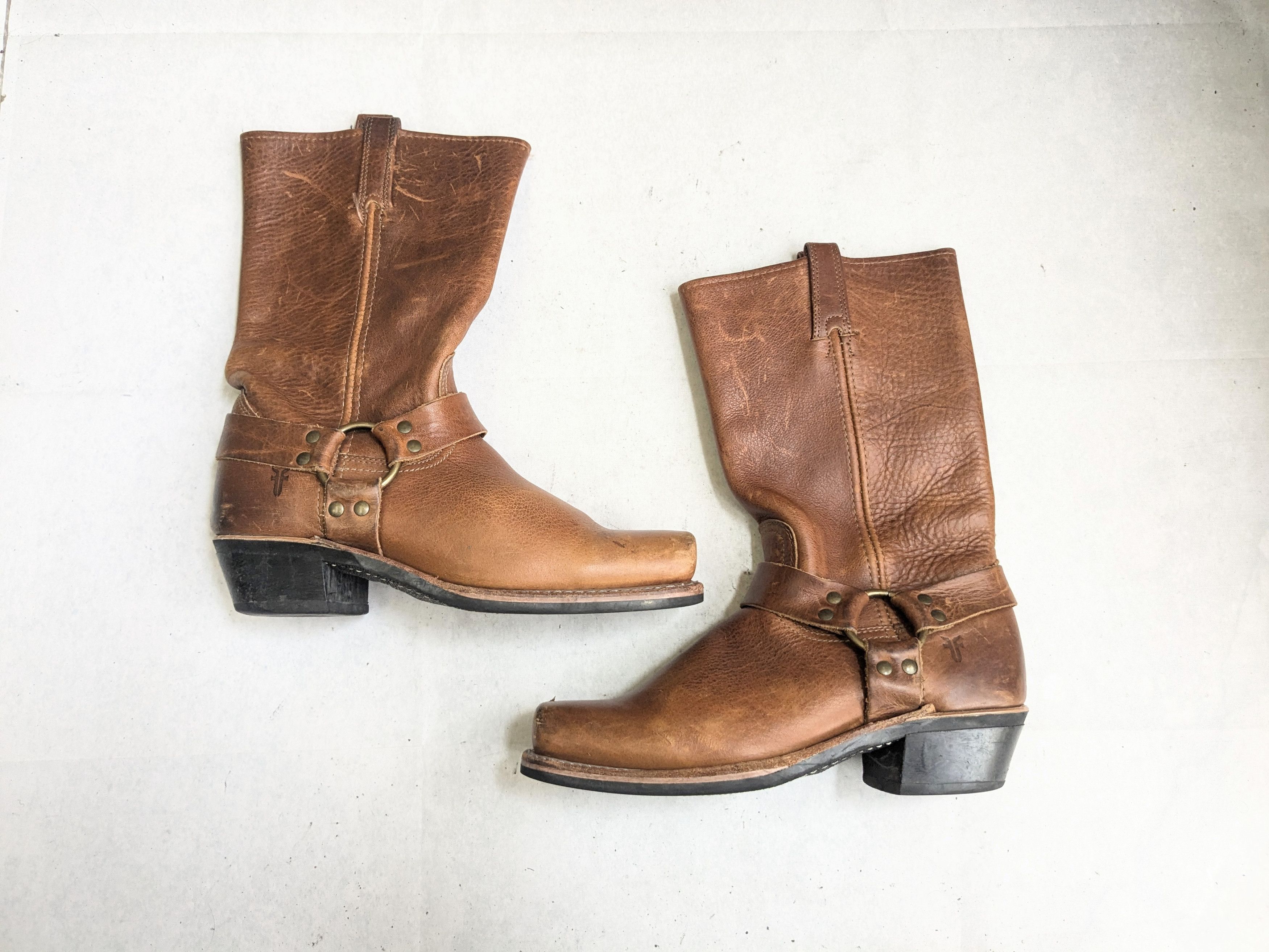 Frye Frye Harness Boots Brown 8.5 M Leather USA Size US 8.5 / EU 41-42 - 1 Thumbnail