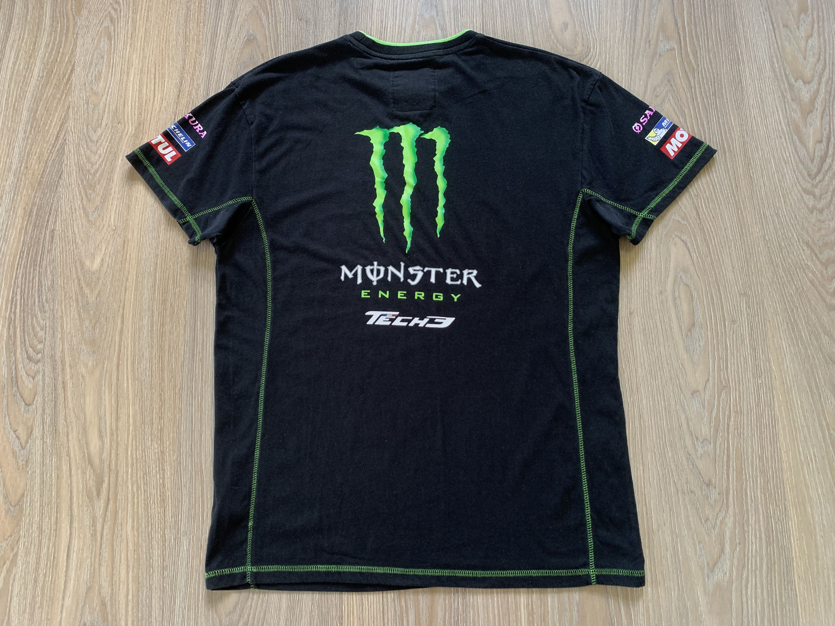 Vintage Vintage Tech3 Monster Energy Black Printed T-Shirt Size US L / EU 52-54 / 3 - 3 Thumbnail