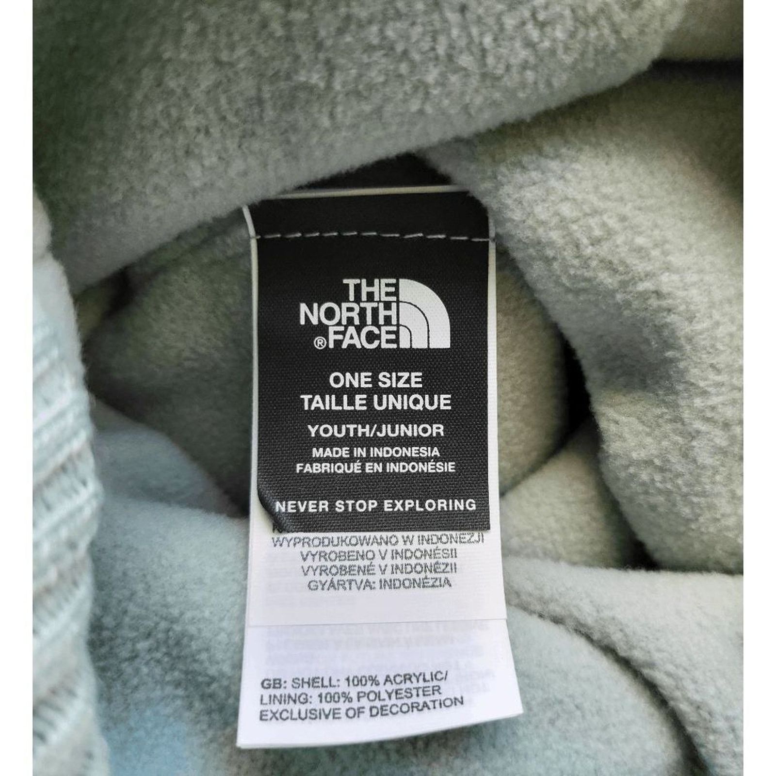 The North Face NWT The North Face Chevron Beanie Youth Hat Fleece Lined Size ONE SIZE - 3 Thumbnail