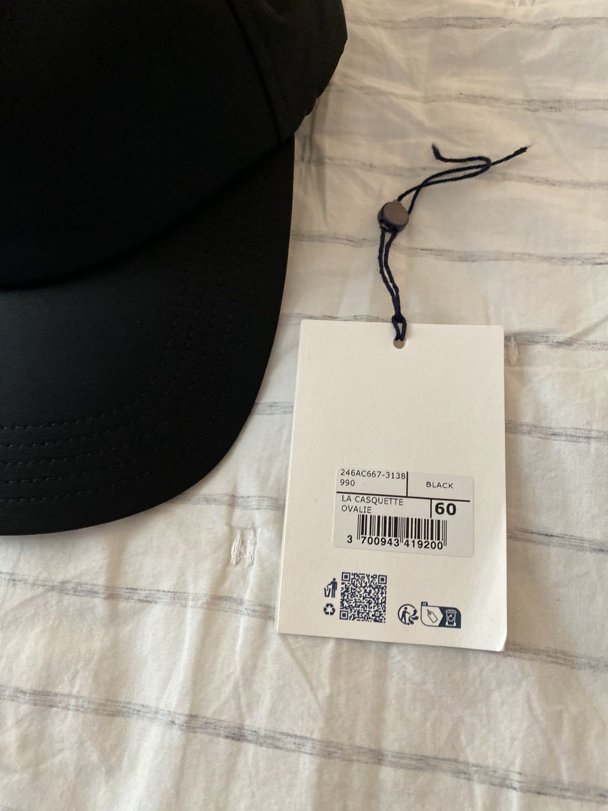 Jacquemus JACQUEMUS La Casquette Ovalie Black Cap Size ONE SIZE - 16 Thumbnail