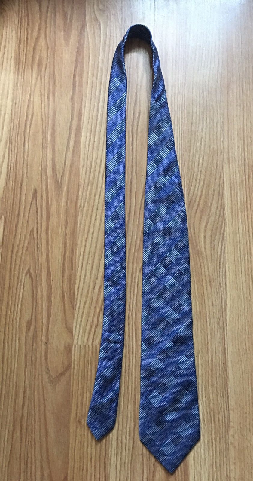 Canali × Designer CANALI Blue Designer Silk Italy Mens Tie Size ONE SIZE - 7 Thumbnail