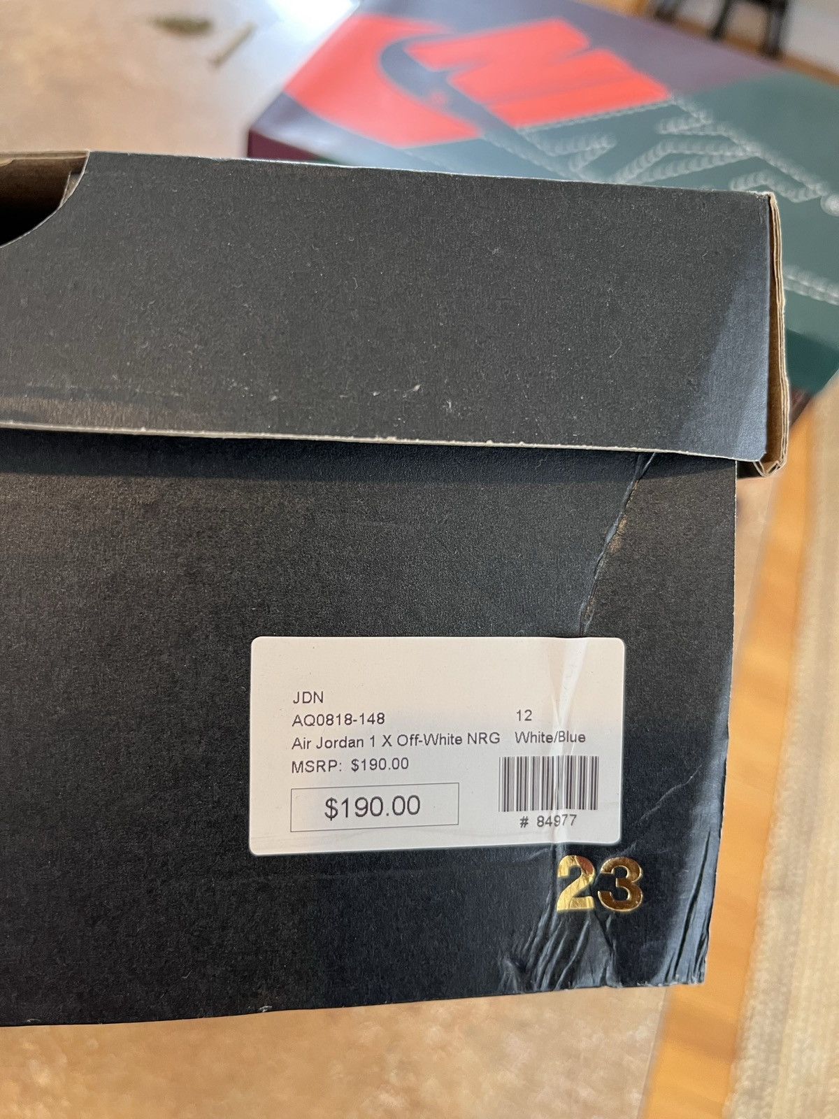 Jordan Brand × Off-White AIR JORDAN 1 x OFF WHITE UNC Size US 12 / EU 45 - 23 Thumbnail