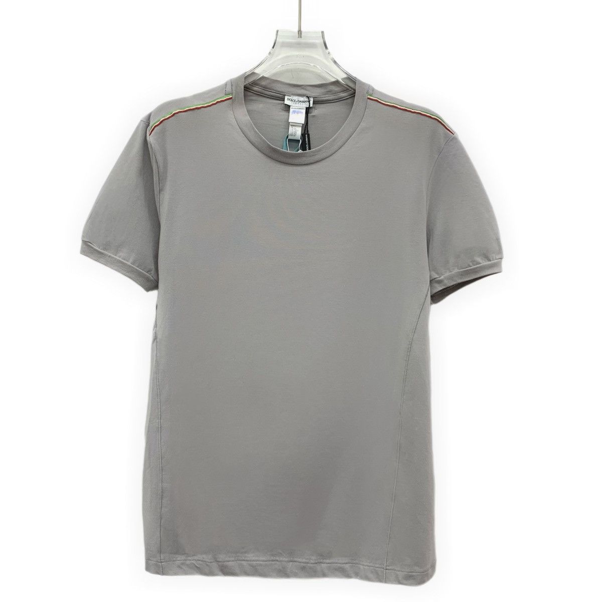 Dolce & Gabbana Dolce & Gabbana Stripe Trim Short Sleeve T-Shirt K26WX Size US XL / EU 56 / 4 - 1 Thumbnail