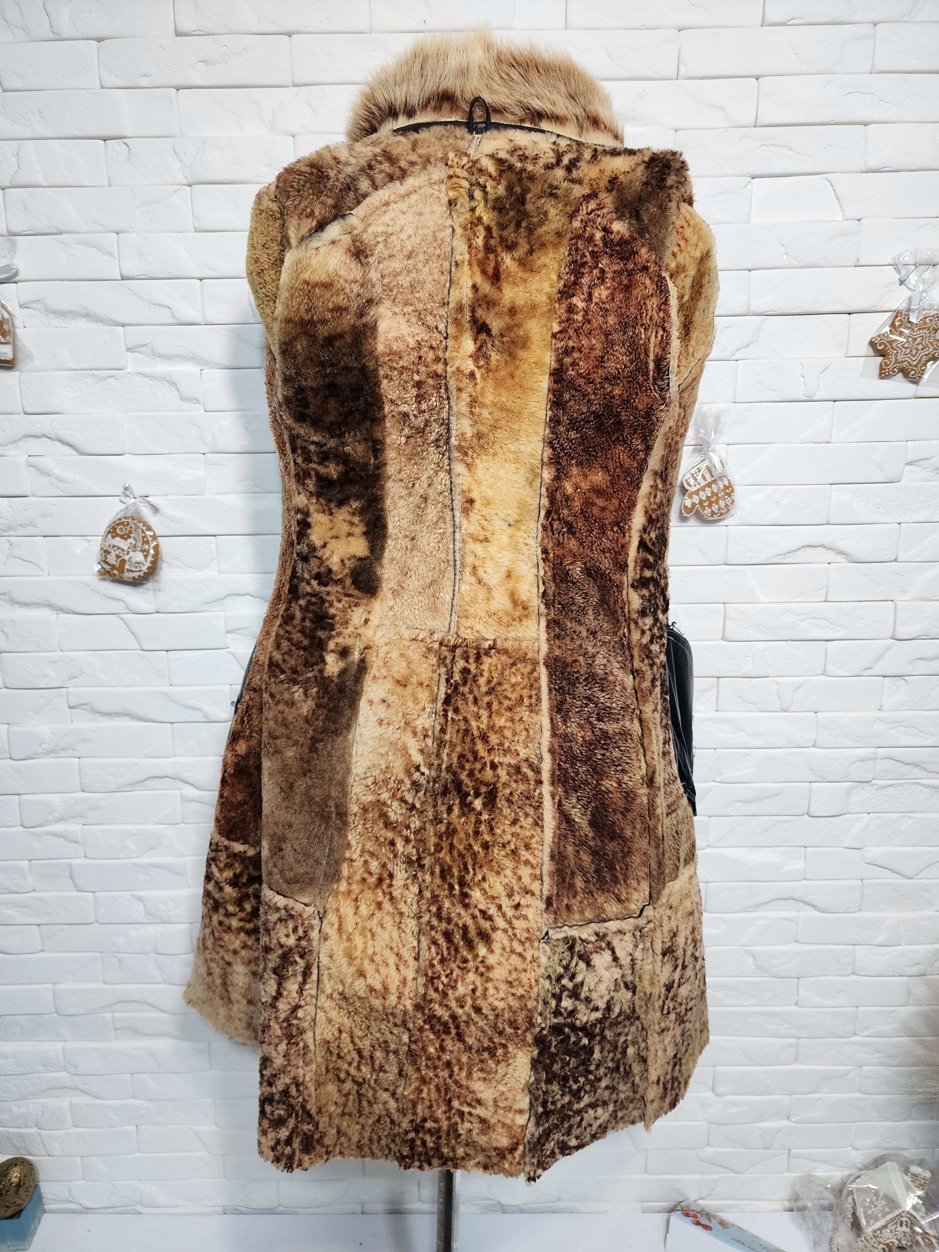 Furla Brown Goat Fur Sheepskin Coat: Women's Winter Coat Size S / US 4 / IT 40 - 8 Thumbnail