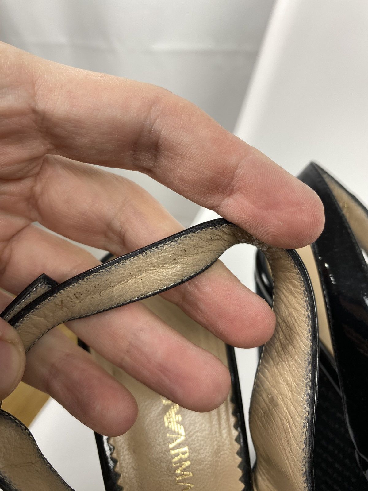 Emporio Armani Emporio Armani Platform Sandals Patent Leather size 39.5 Size US 9.5 / IT 39.5 - 8 Thumbnail
