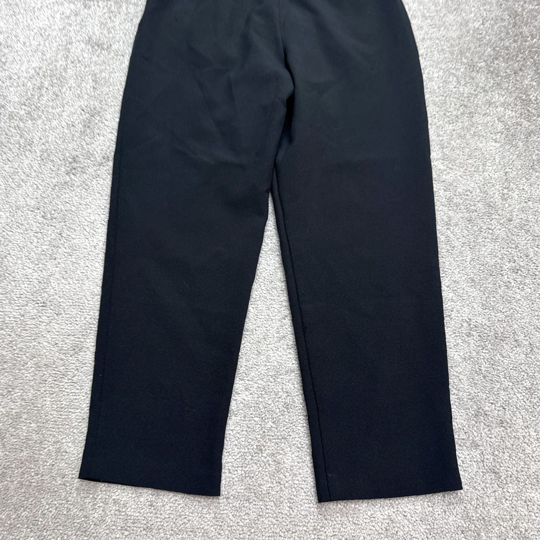 Topshop Topshop Pants Womens 6 Black Paperbag Tapered High Rise Pleated Front Size 28" / US 6 / IT 42 - 4 Thumbnail