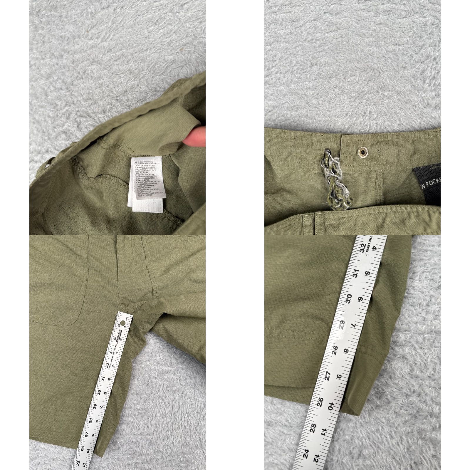 The North Face The North Face Womens Cargo Shorts Nylon Green 6 Regular 30 Inseam 10in Pockets Hiking Outdoor Size 28" / US 6 / IT 42 - 8 Thumbnail